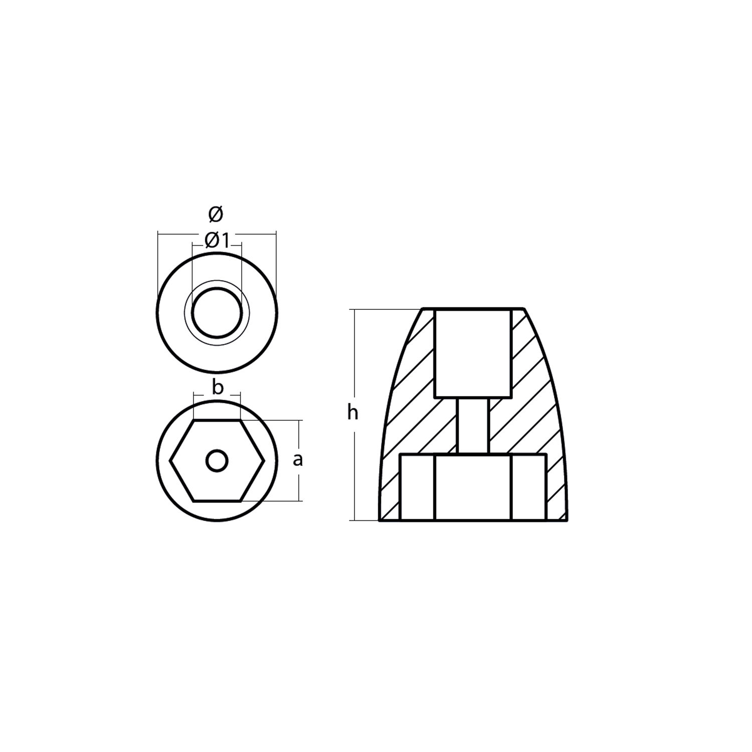 Sinkanode for Mercury, Mercruiser Bravo 3