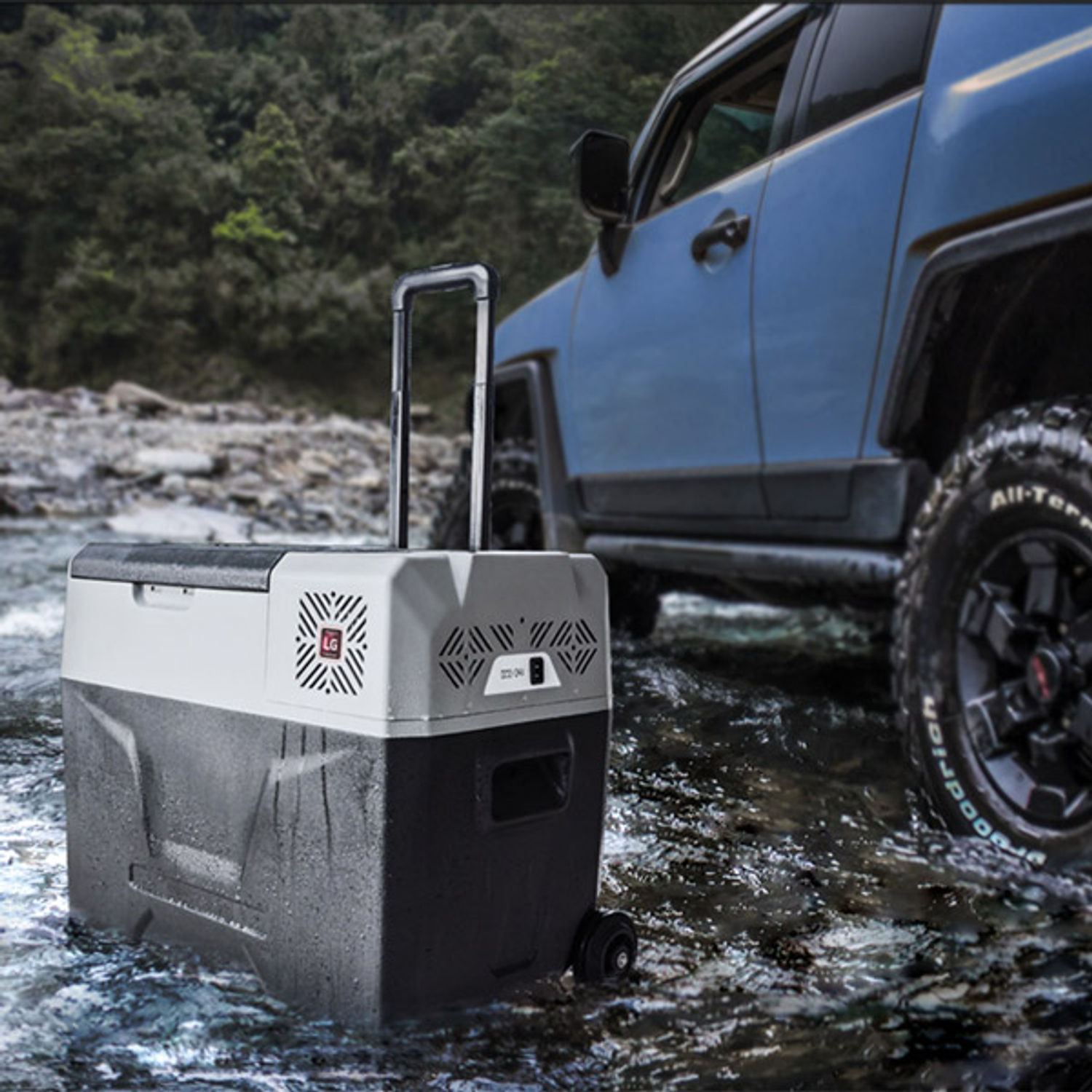 1852 køleboks 40L med kompressor 12/24/230V og til batteri