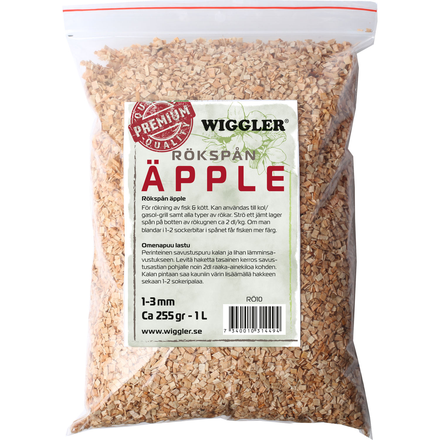 Rökspån Äpple - 1 L
