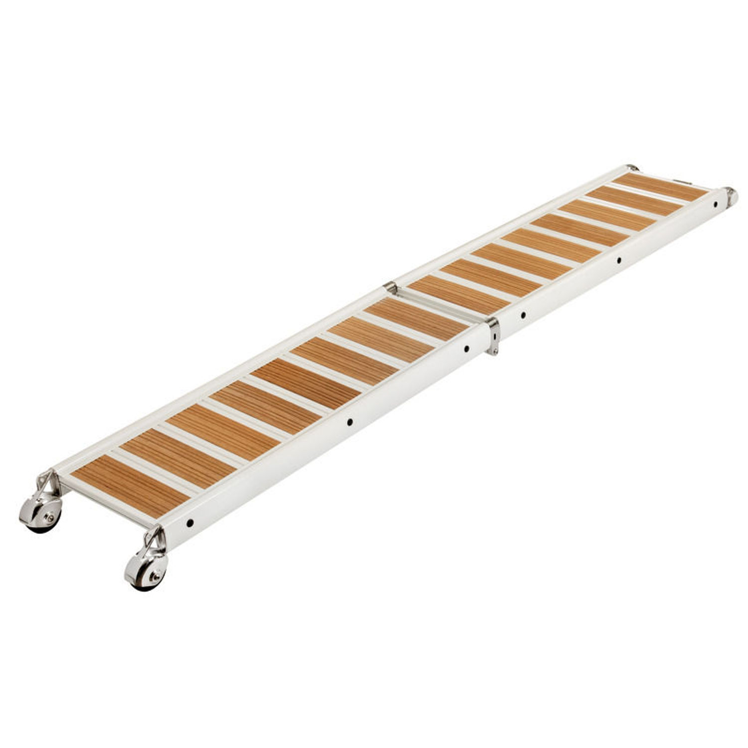 Fällbar landgång vitlackerad 310 cm