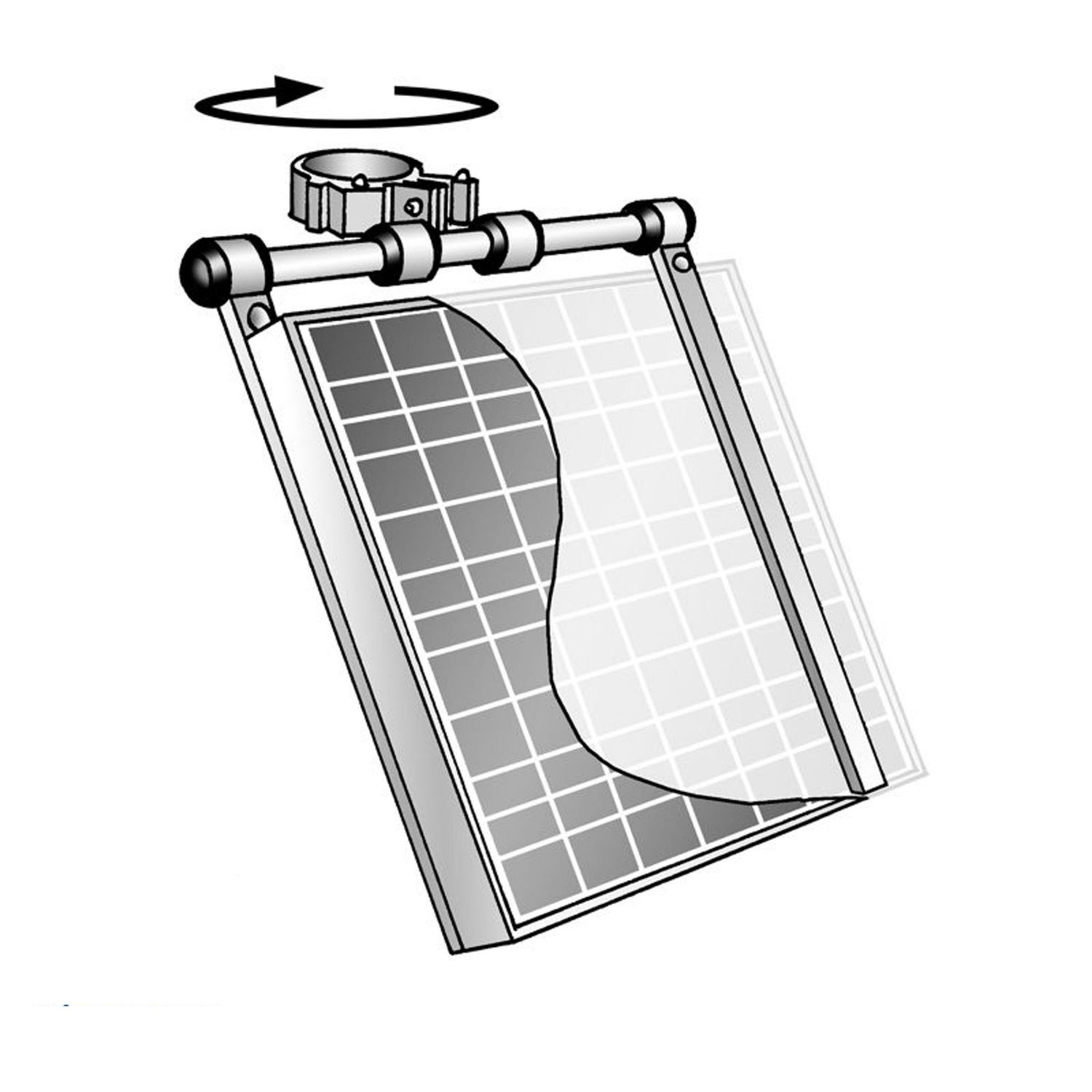 Båtsystem Solcellefeste Ø80 mm RA550