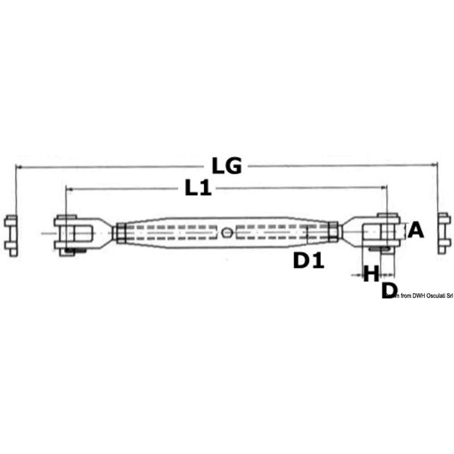 Strekkfisk AISI 316 10 mm