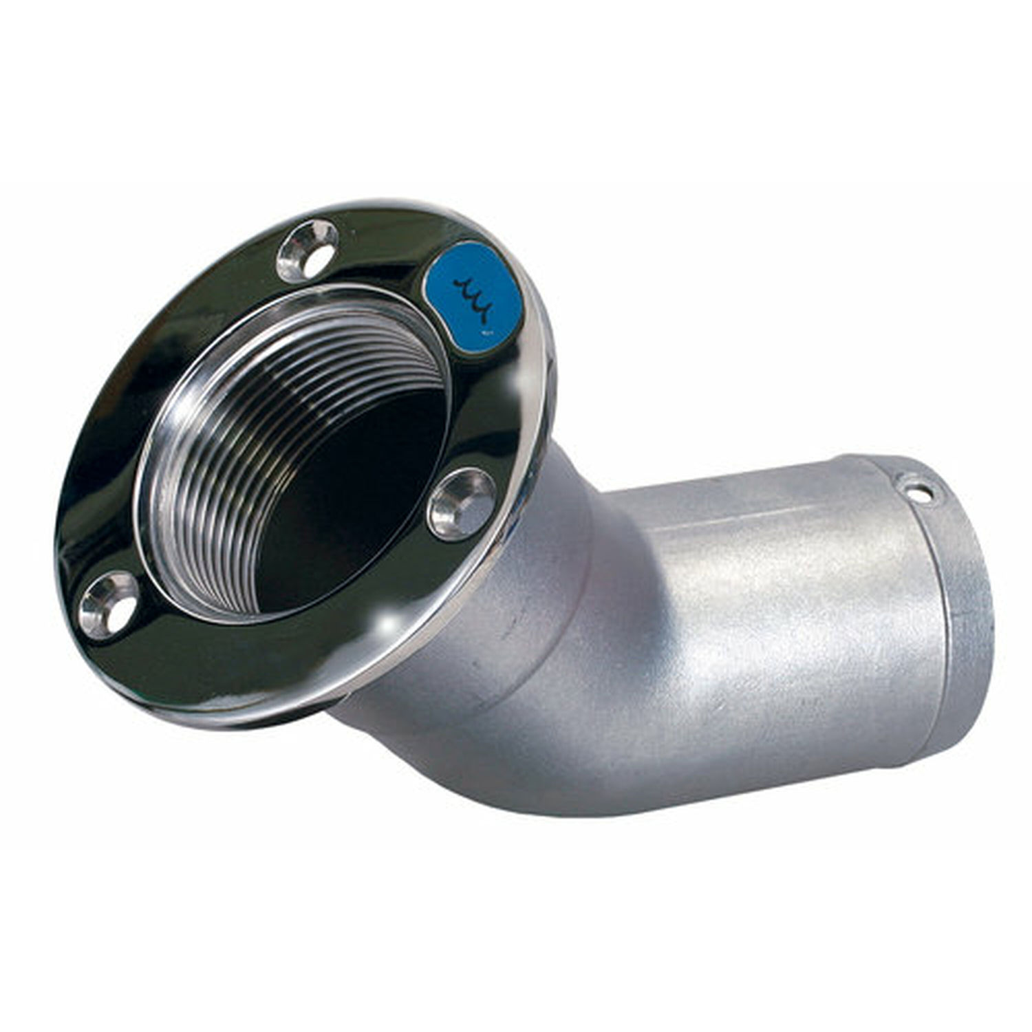 Däcksförskruvning rostfri 45gr 50 mm