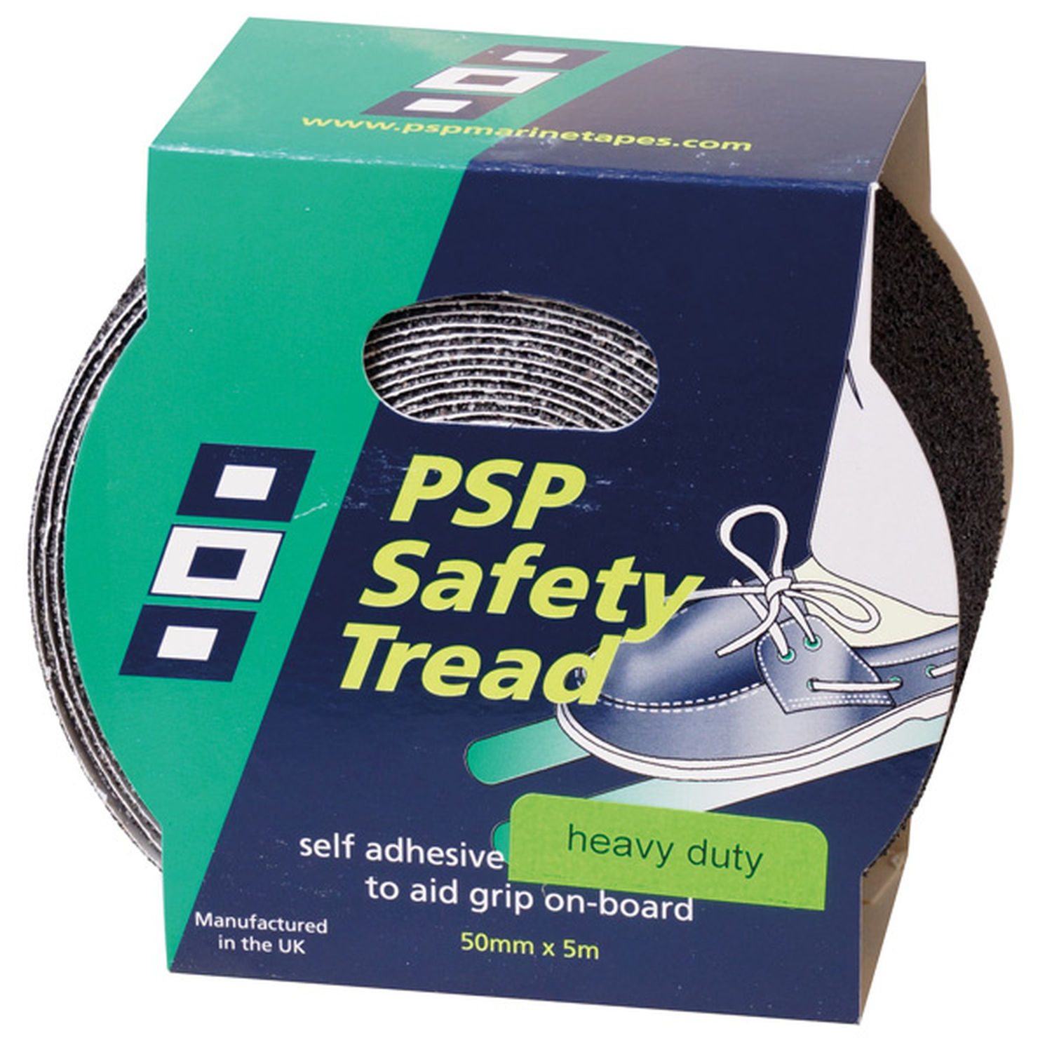 PSP Heavy Duty Antiskrid tape, 25mmx5m Hvid