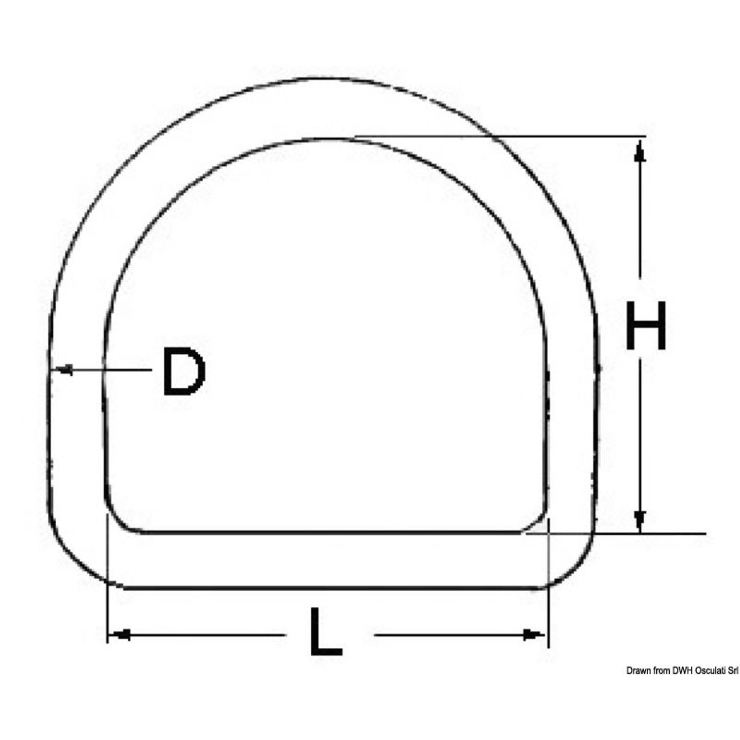 D-rengas 8x50 mm