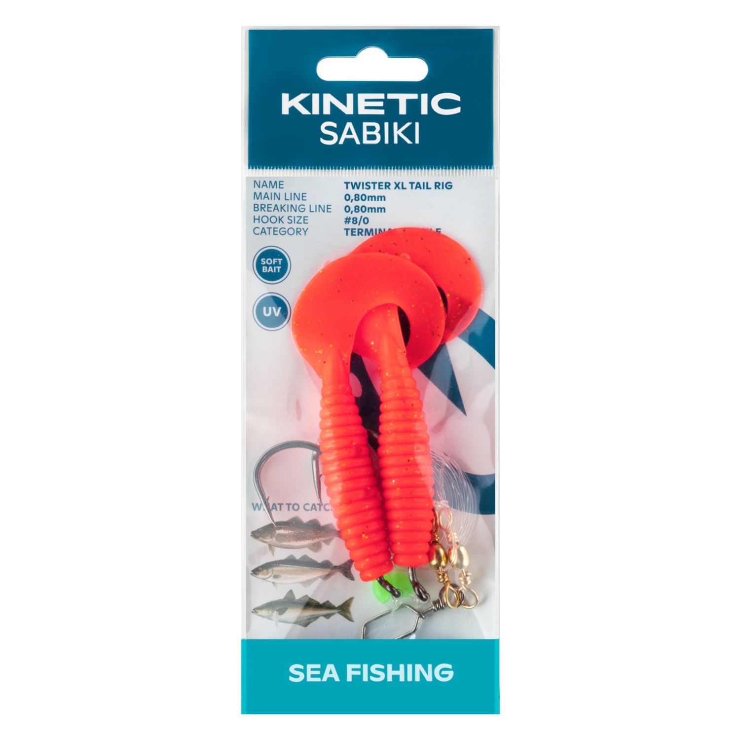 Kinetic Sabiki Twister Tail Rig XL