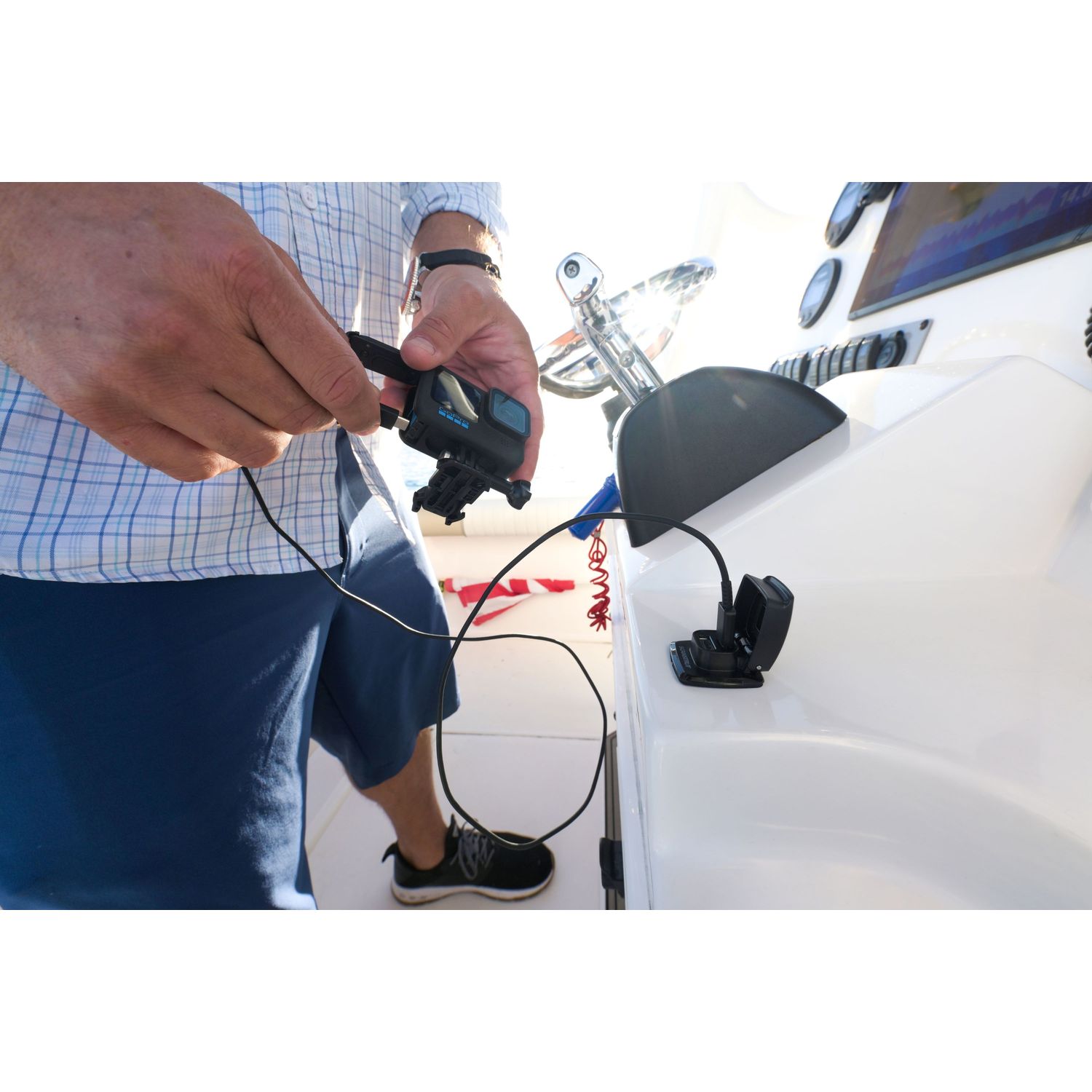 Scanstrut Flip Pro Dubbelt USB-uttag 