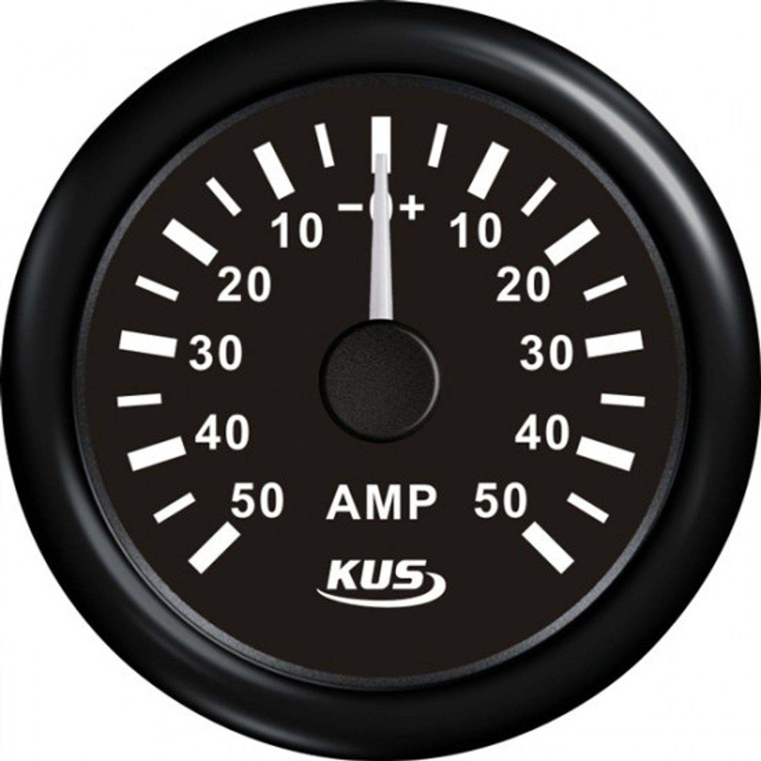 Kus Amperemeter Sort 12/24V