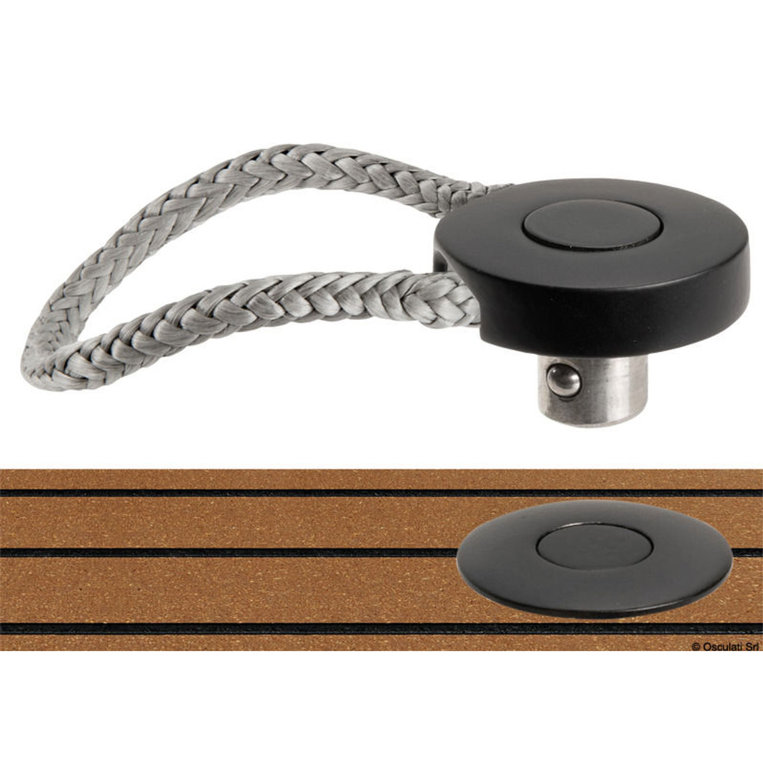 Rapid Lock system-base ø33*53h ss316 svart