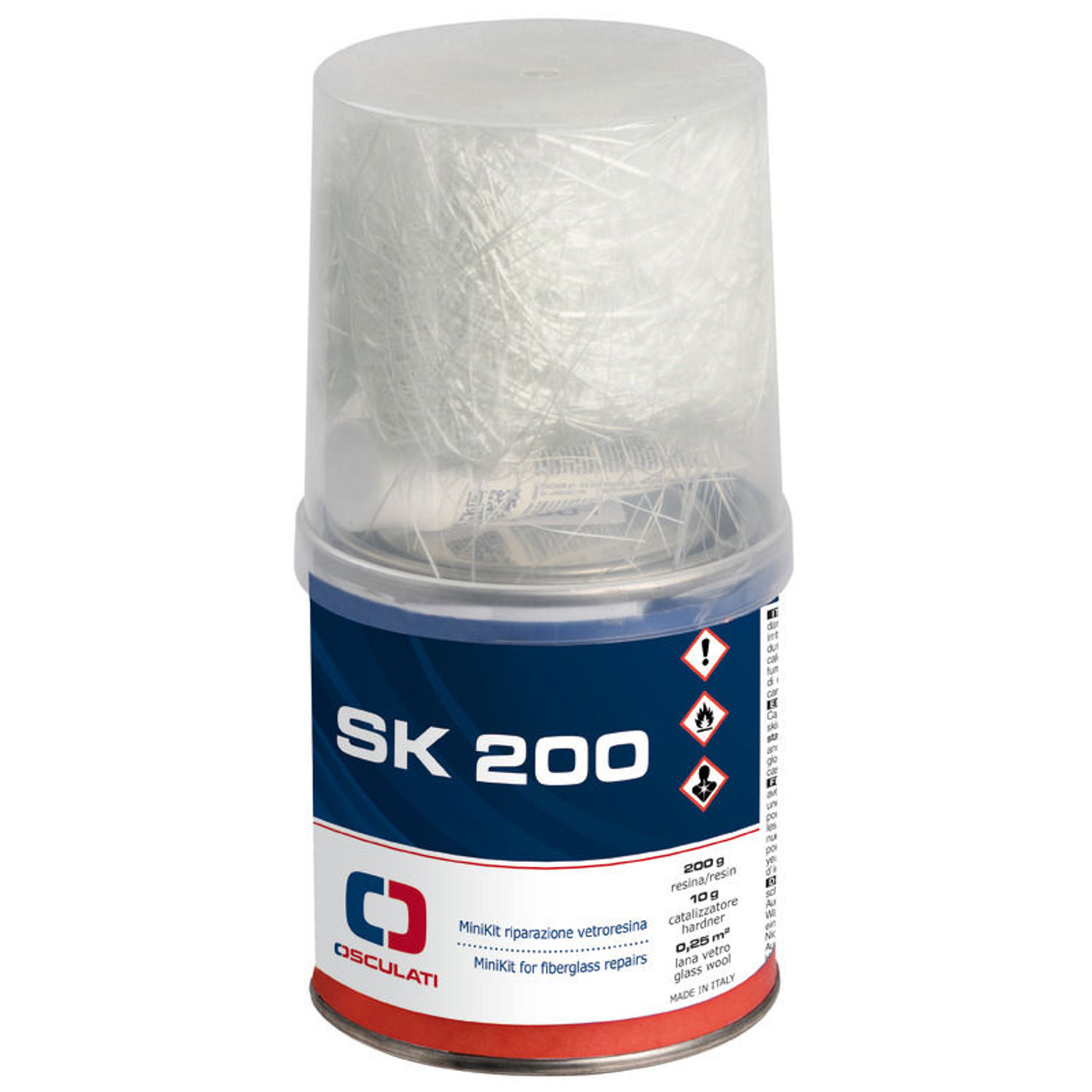 SK 200 minikit för glasfiberreparation 200 g