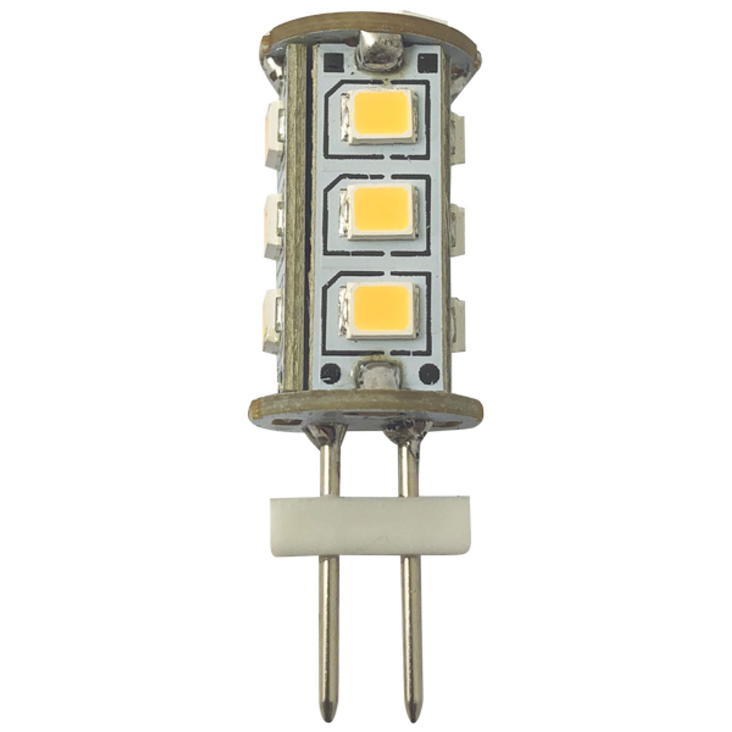 1852 LED G4 stiftpære Ø12x25mm 10-35vdc 1,4/15W - 2-pakning