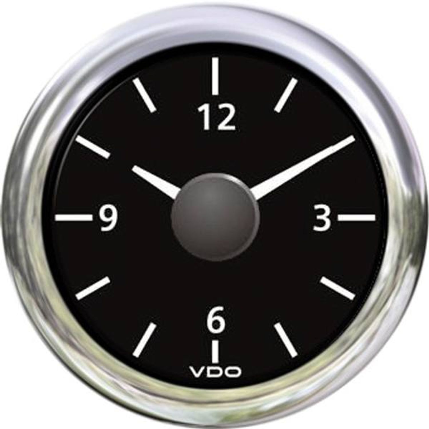 VDO KLOKKE, SVART Ø52MM