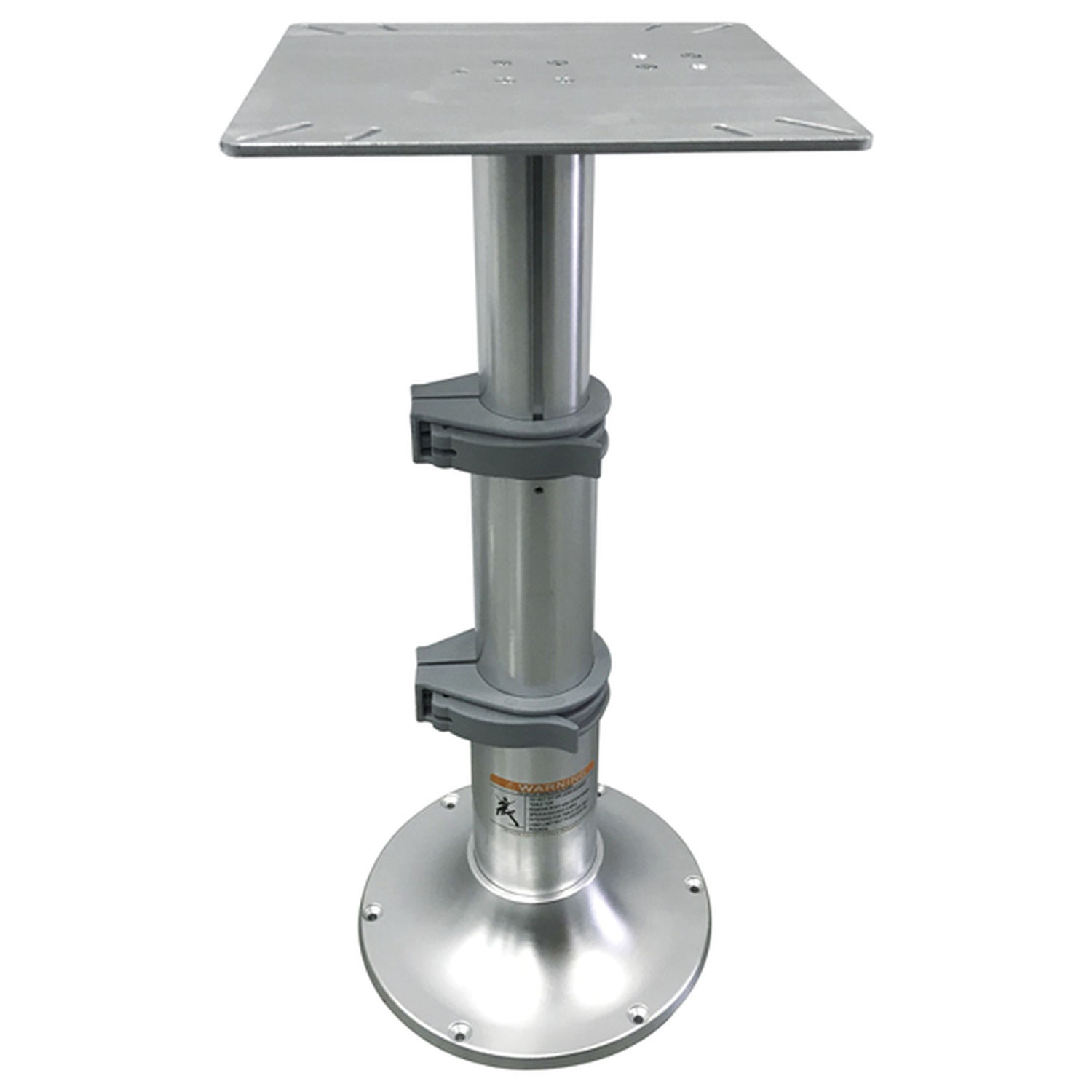 Gasjusterbar bordskolonn 33-70cm, bas 305mm