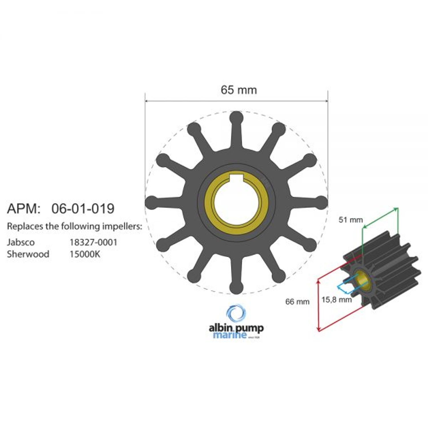 Impeller Kit 06-01-019 Innenbords