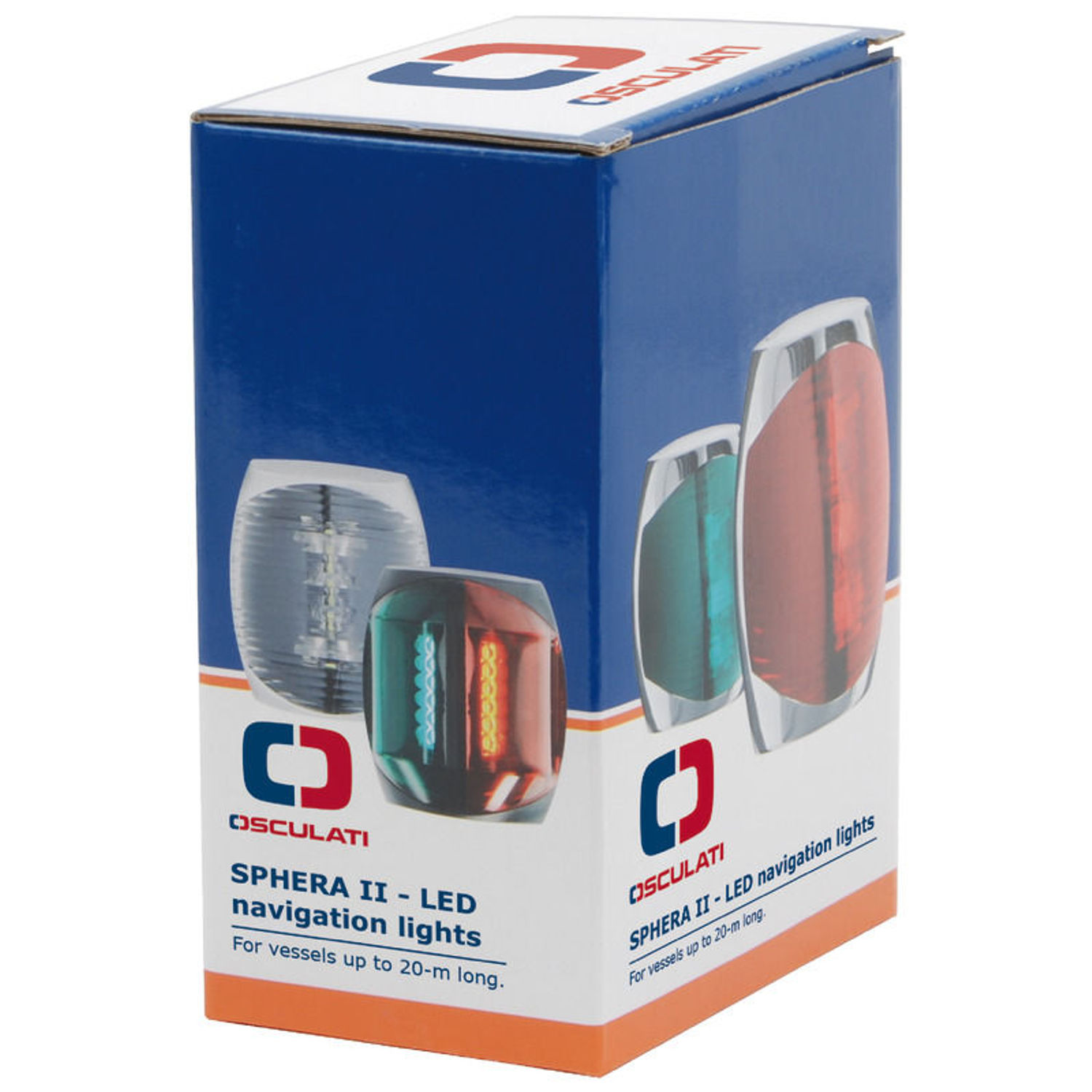 Sphera II kulkuvalo punainen, valkoinen runko