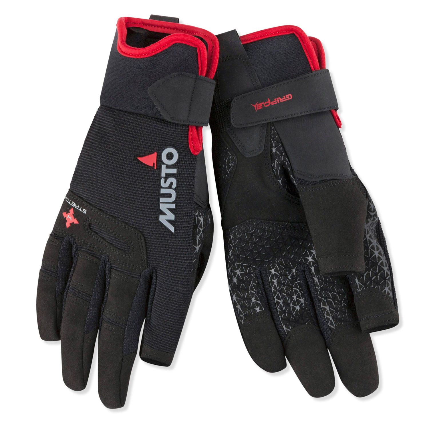 Musto Performance Long Finger Glove Seilhansker Svart 