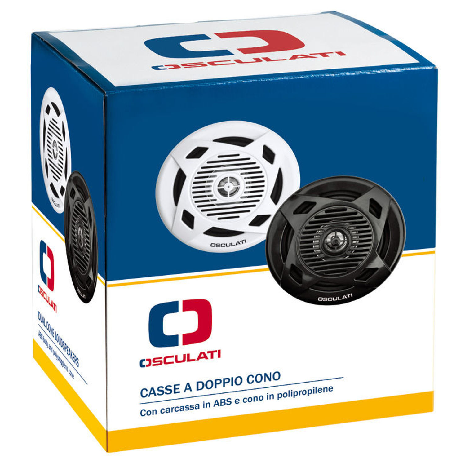 Par dobbelte konhøjttalere 5.25" 2x40 W hvide