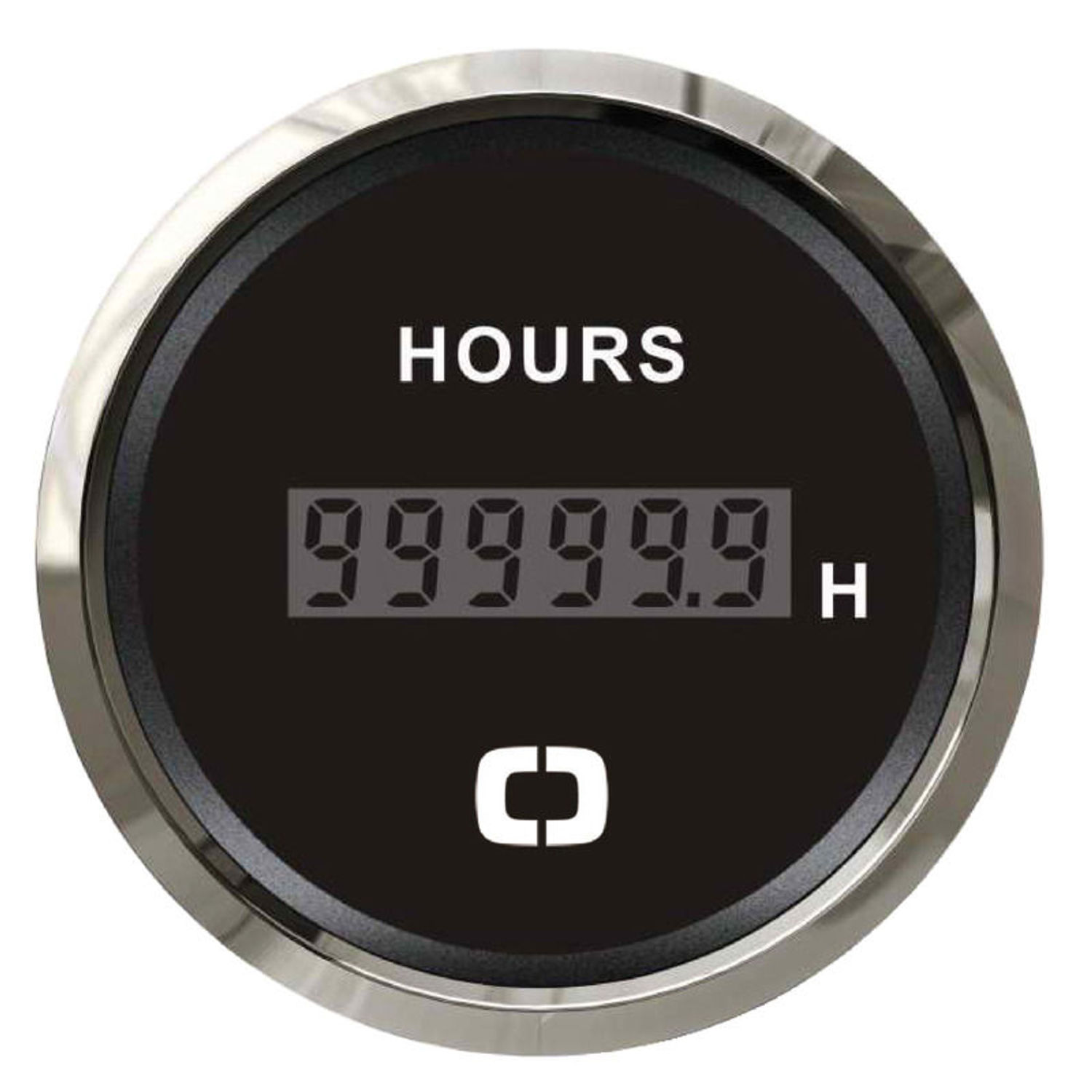 Digital timeteller svart/blank