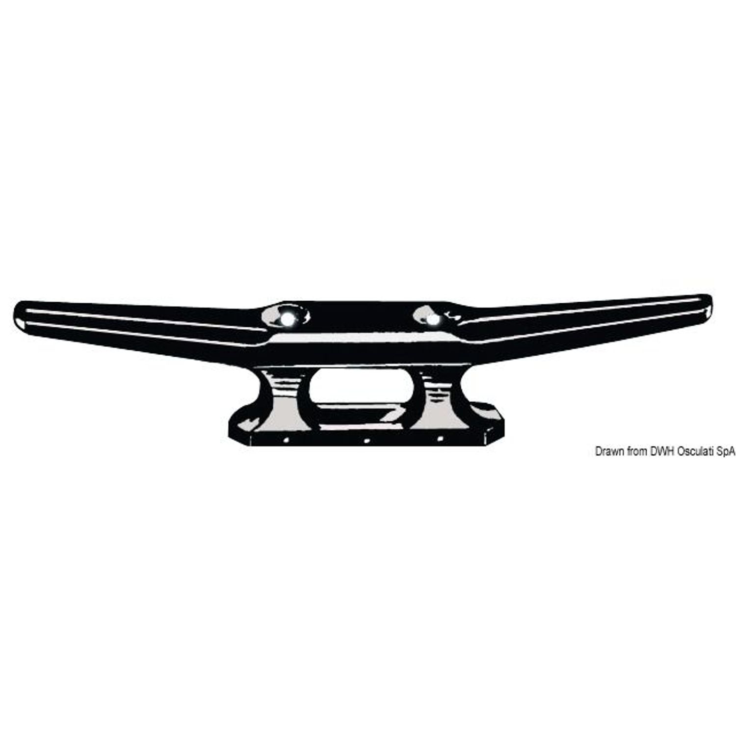 Kryssholt i nylon hvit 208 mm