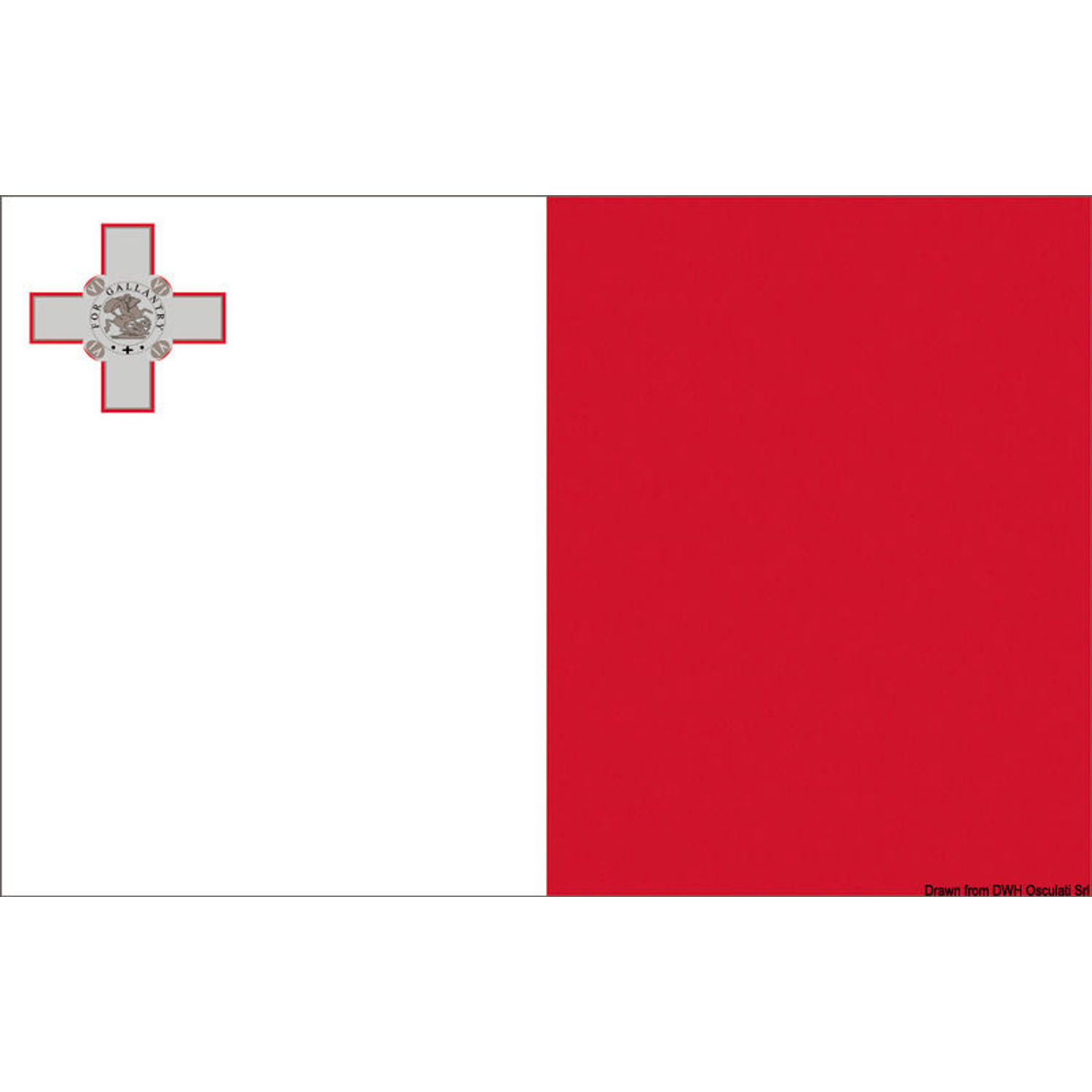 Maltaflagga 40 x 60 cm