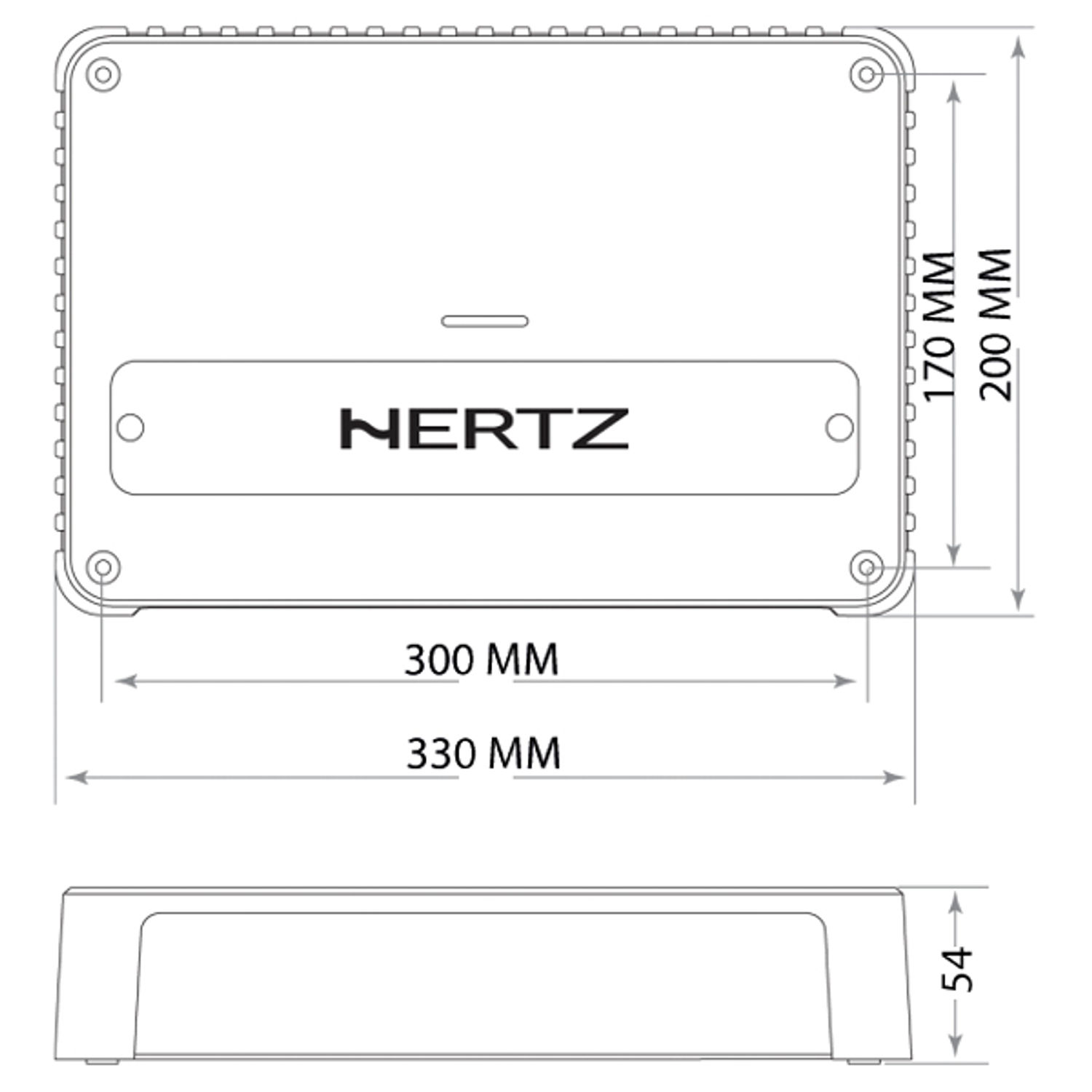 Hertz VENEZIA V6 - marin 6 kanals förstärkare 6x270W