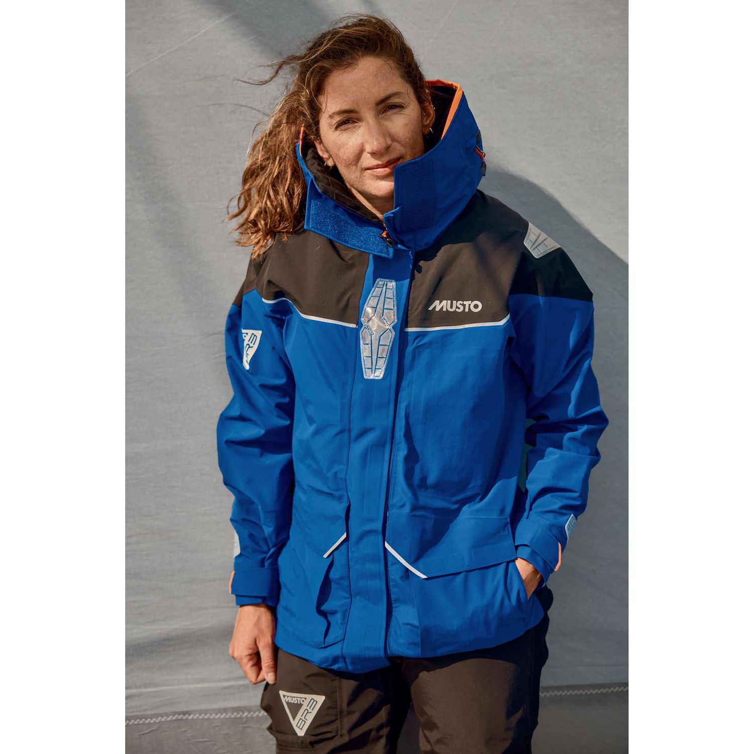 Purjehdustakki M BR3 Pertex Offshore naisille sininen