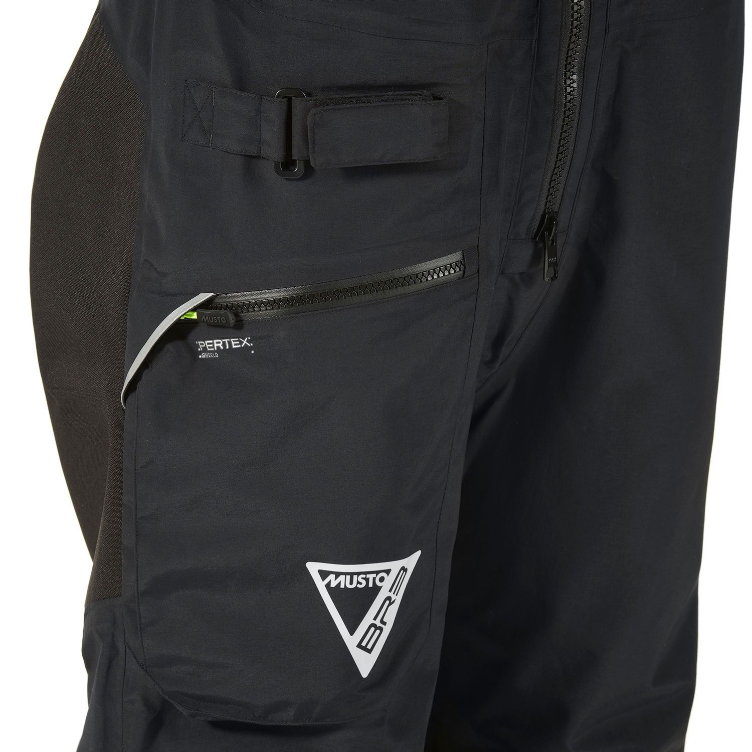 Purjehdushousut BR3 Pertex Offshore naisille musta