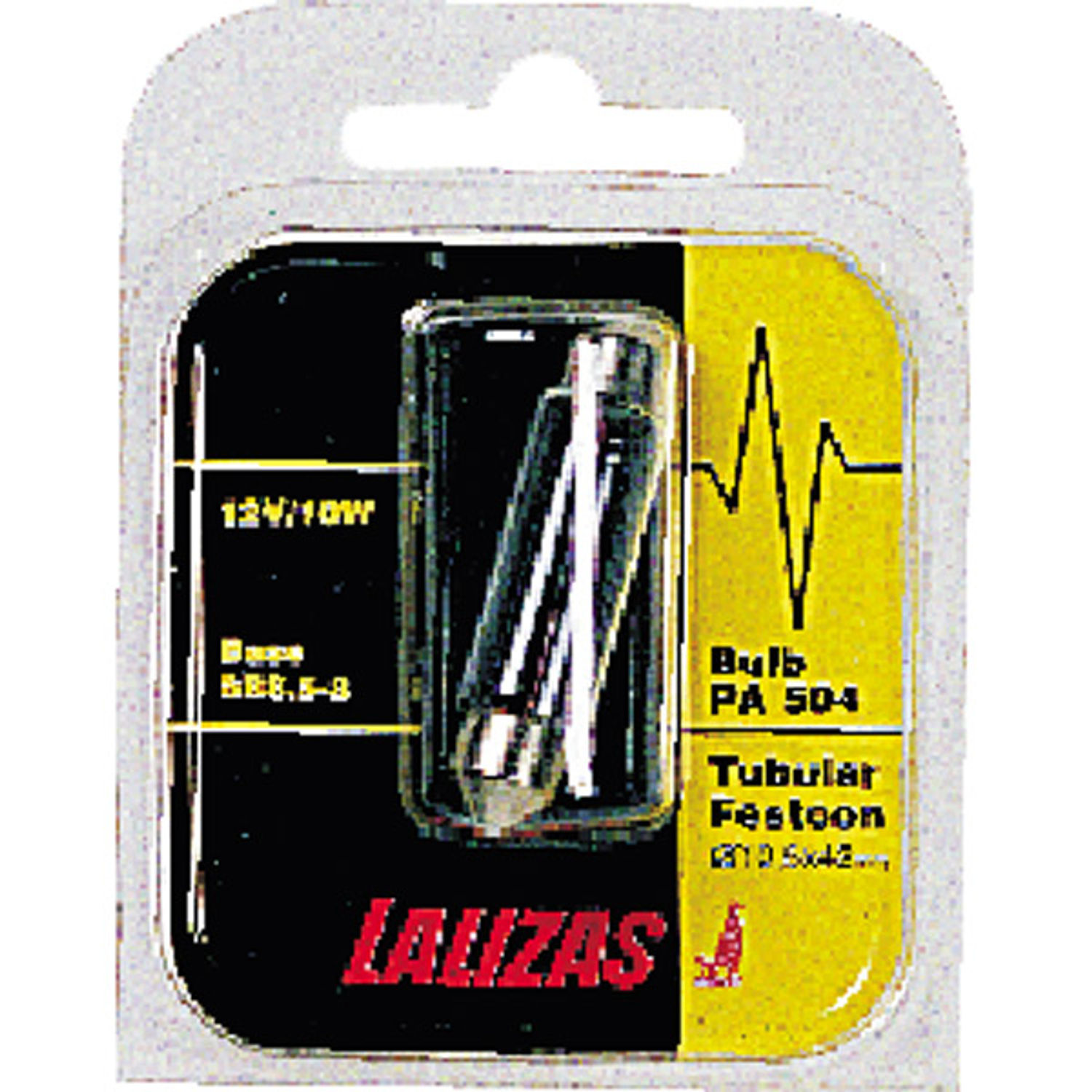 Pinol-pære 12v 10w 11x41mm blisterpakning
