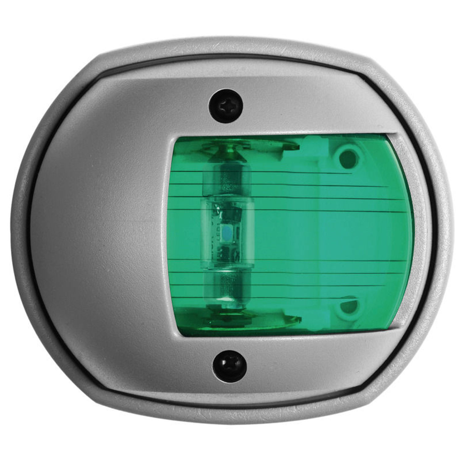 Kompakt LED styrbordslanterna, RAL 7042