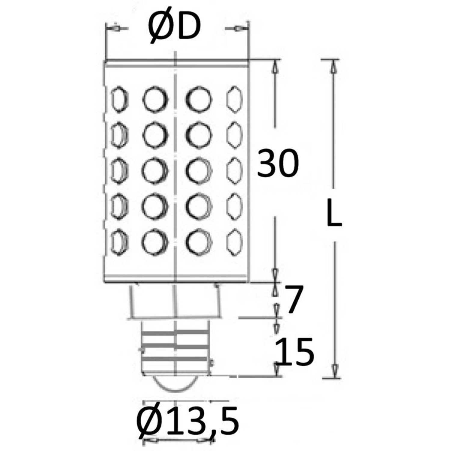 LED-lamppu 12/24 V E14 3.2 W 260 lm