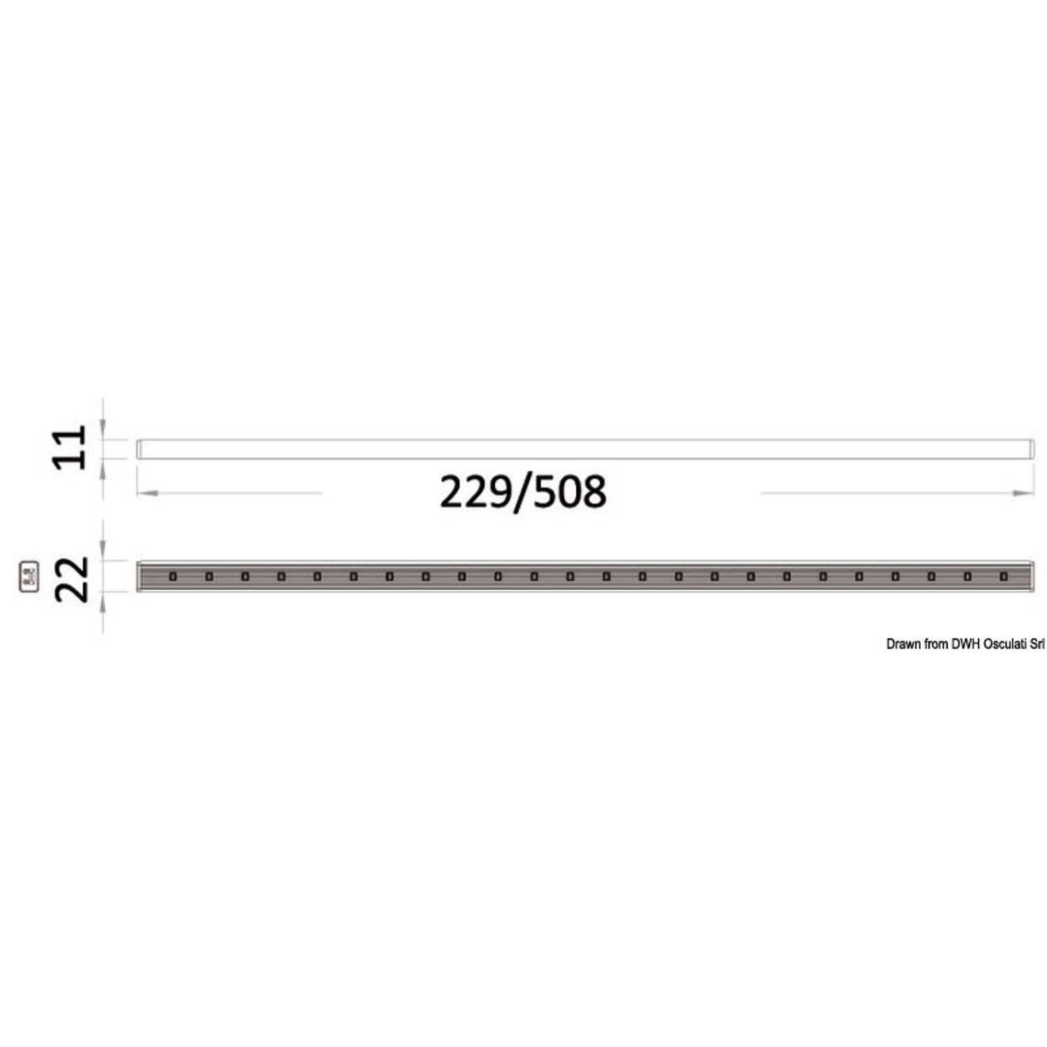 LED-valonauha 225 mm 12/24V 2.4W RGBW
