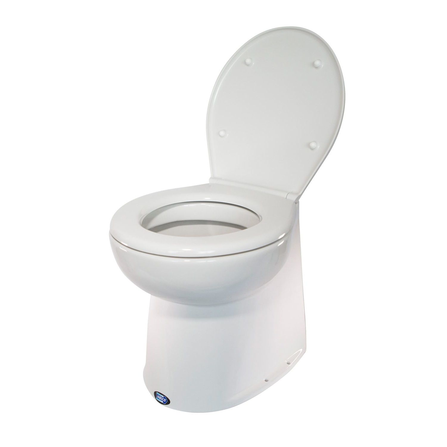 Jabsco El-toalett Deluxe Flush 14'', Vinklad, Solenoid 12v