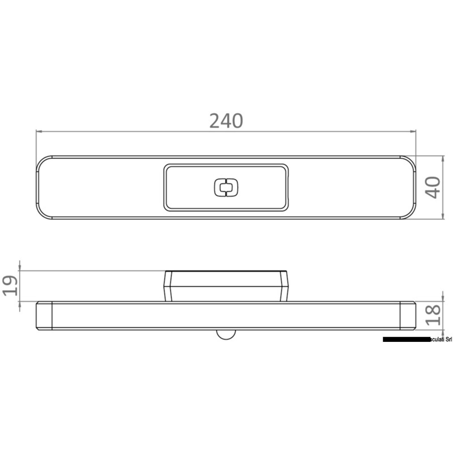 Batteridrevet magnetisk LED-lampe i hvid 5V 2W