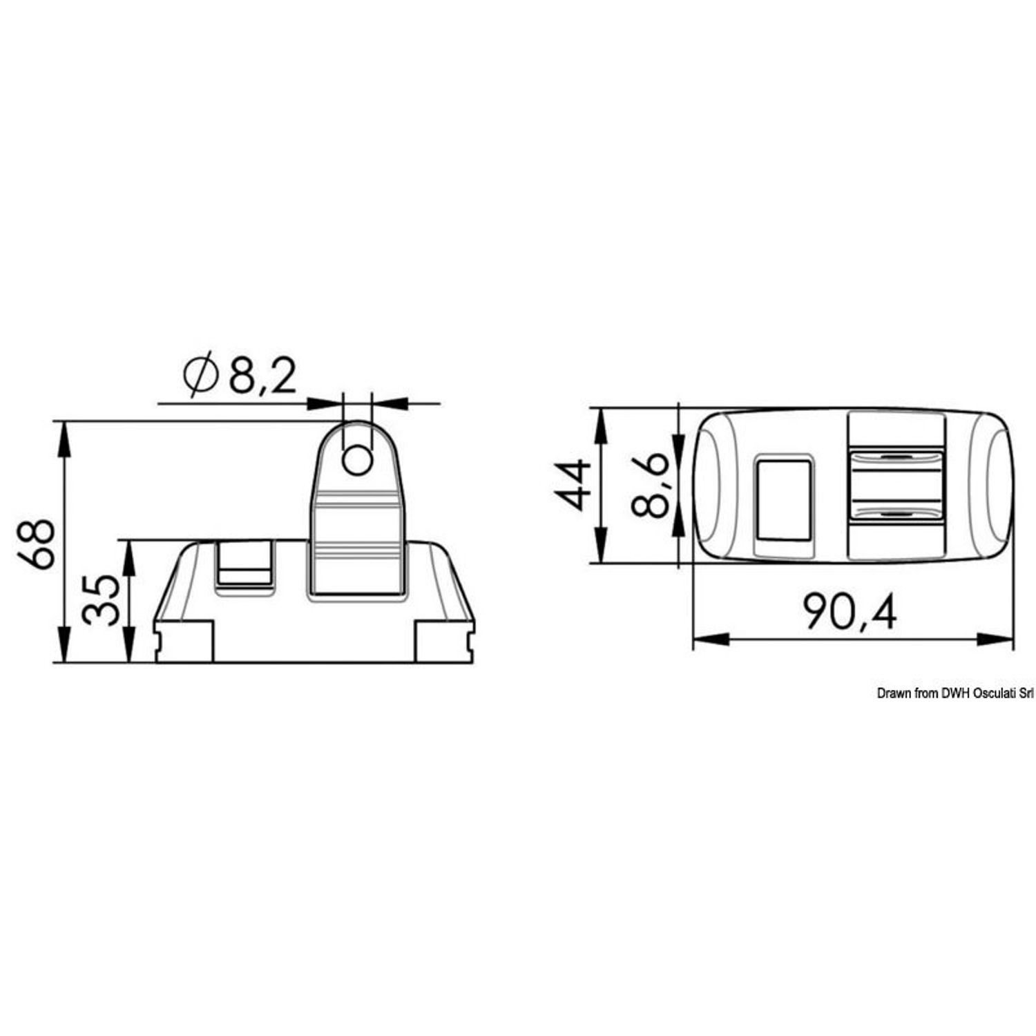 Skotvagn med hög hållfasthet AISI316, 180° ledad