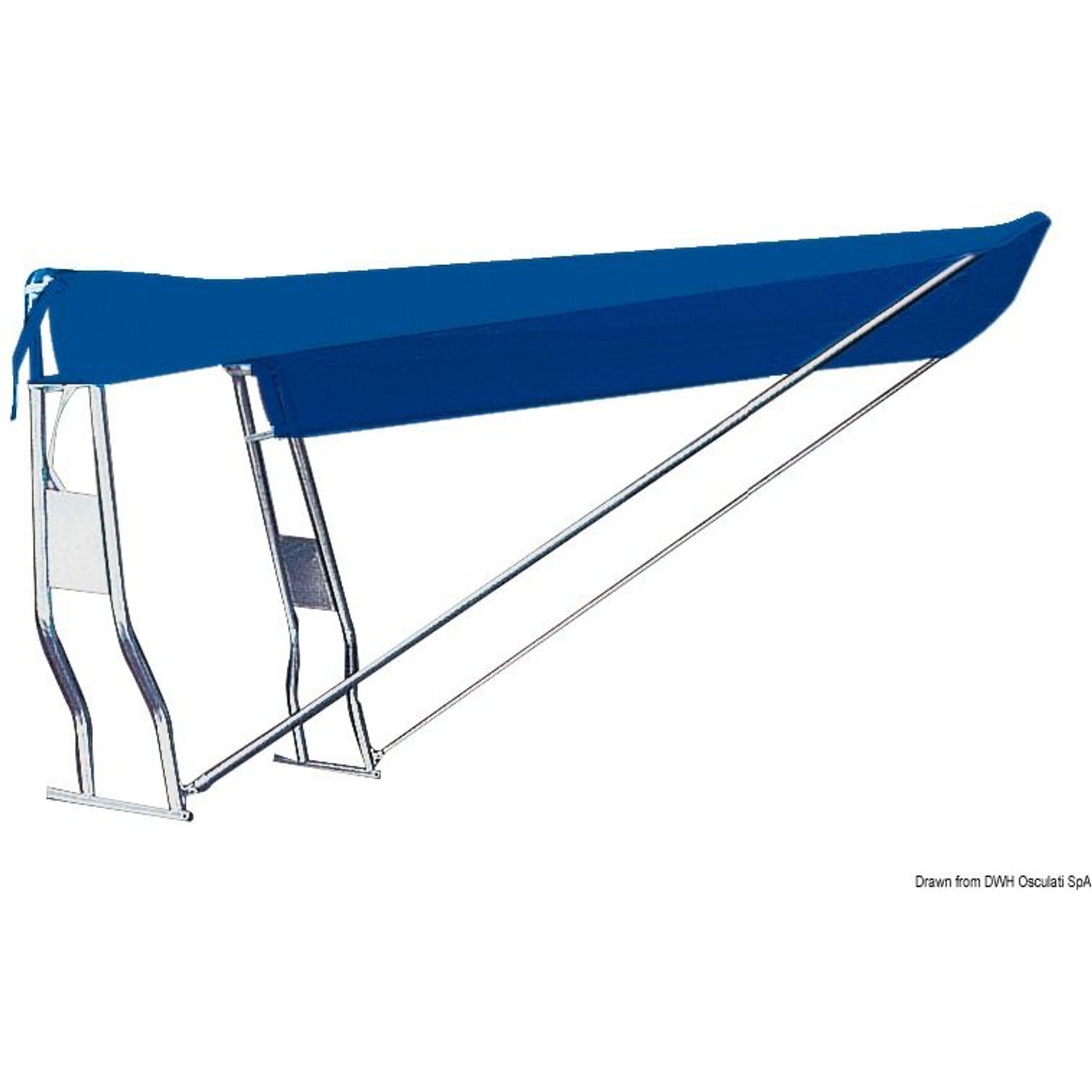 Teleskopiskt kapell vitt 130 x 170 cm