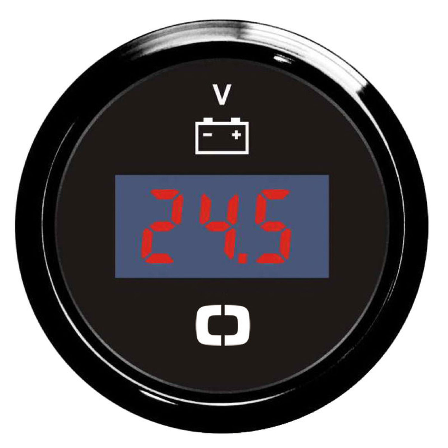 Digital voltmeter 8/32 V svart/svart