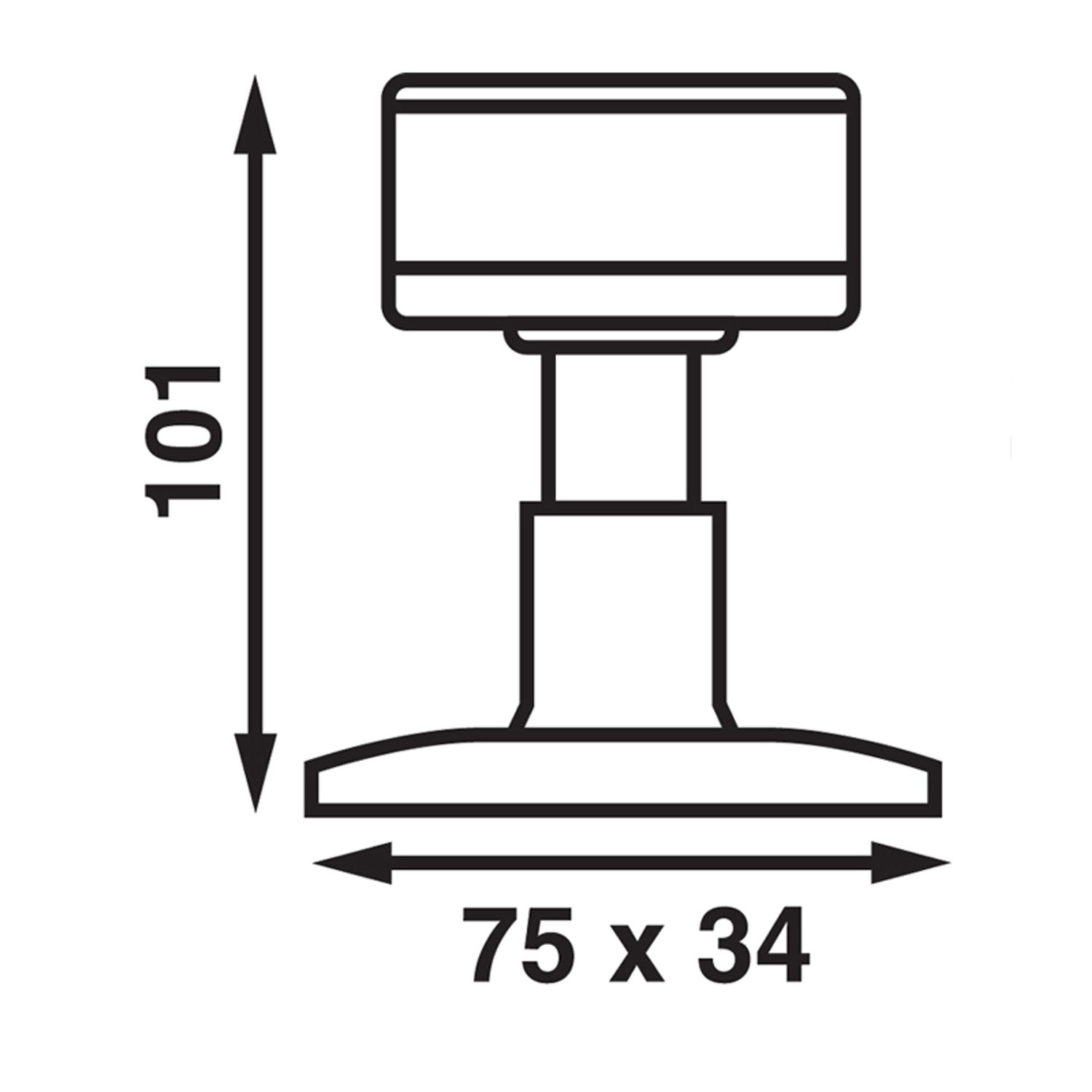 Båtsystem Toplanterne, LED 12v, 360° Hvid