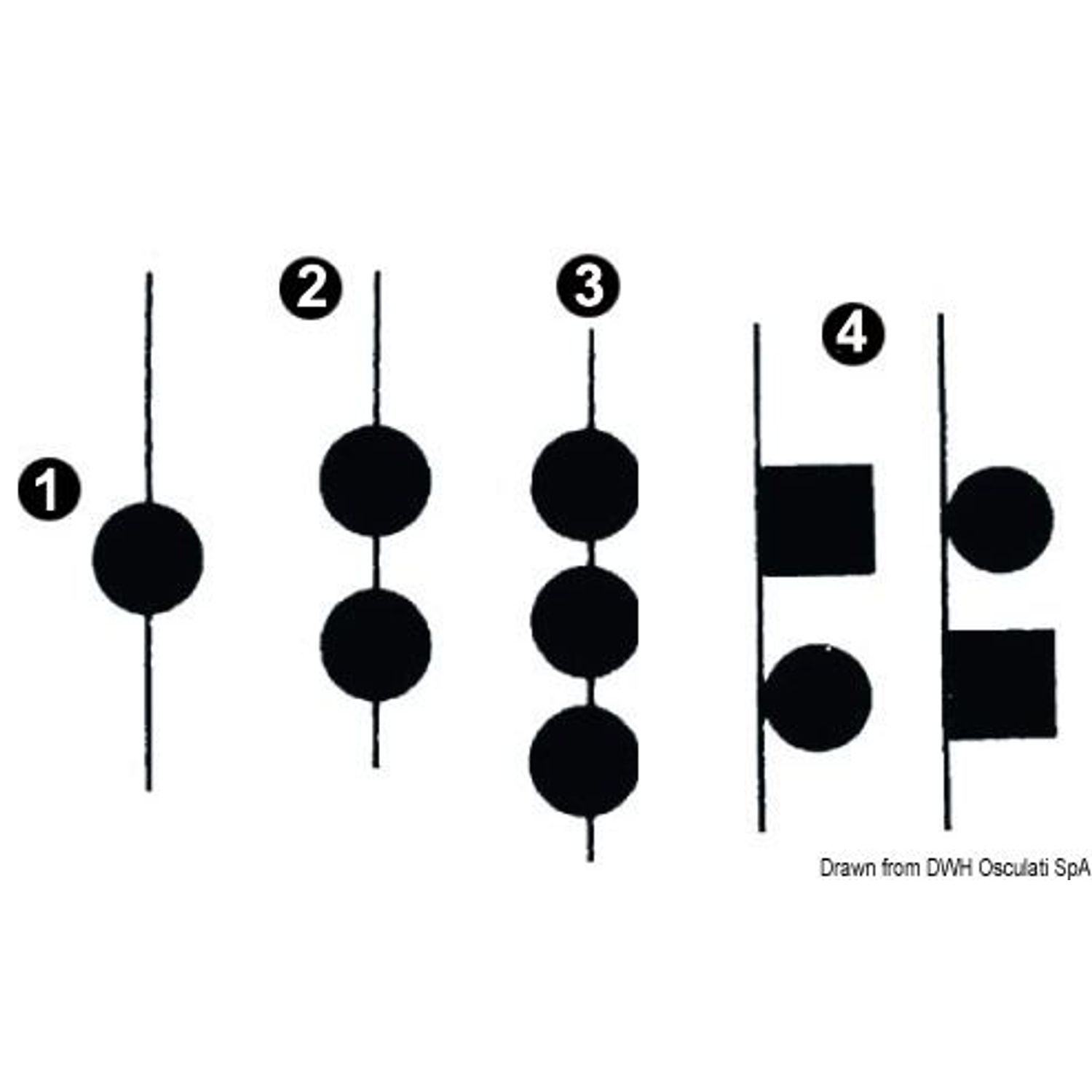 Sort signalbold i polykarbonat