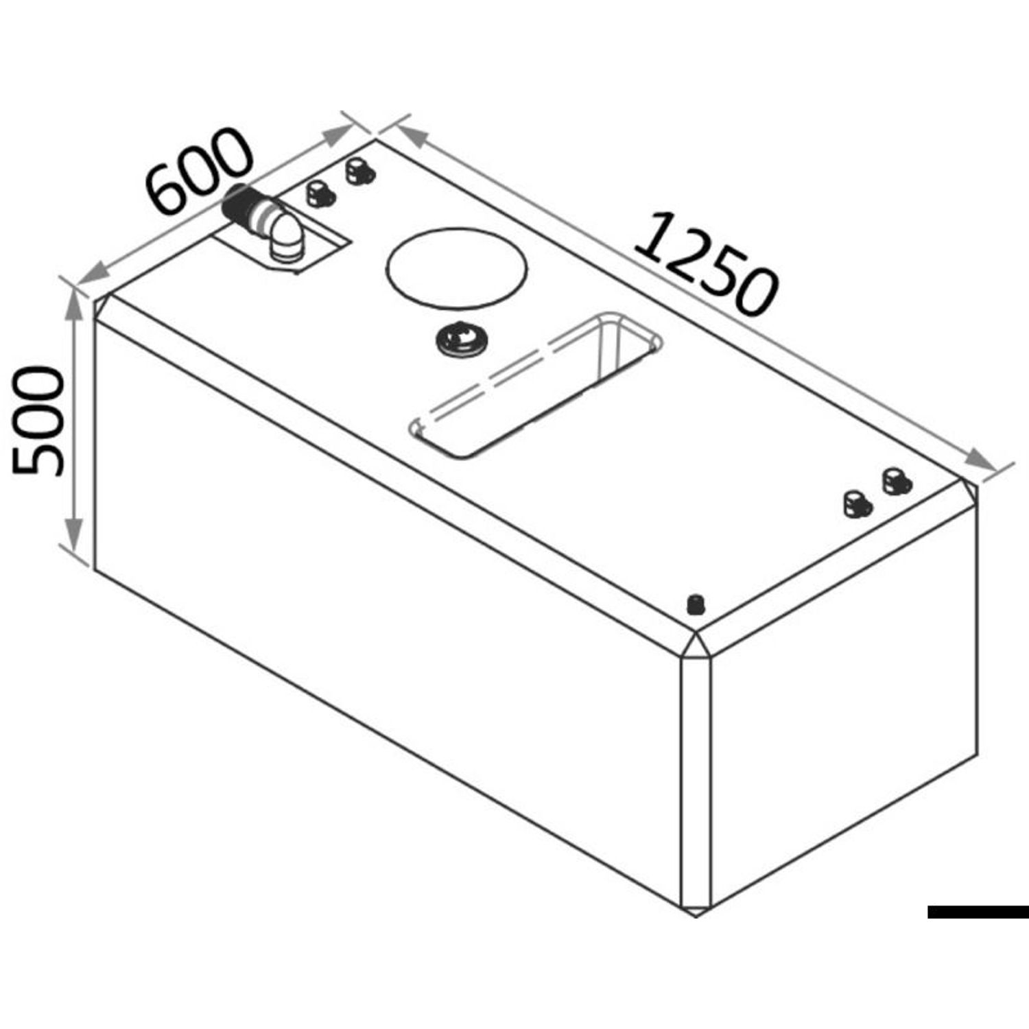 Polttoainesäiliö 336 l