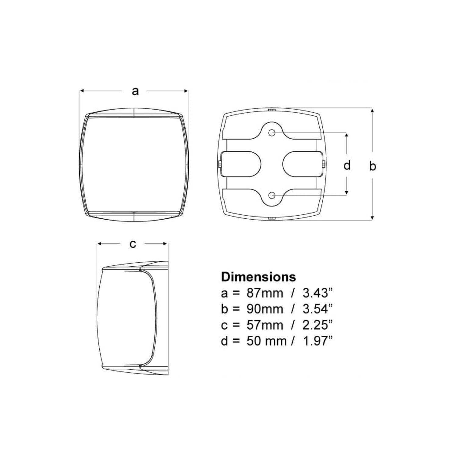 Hella NaviLED Lanterne 2Sm Bagbord