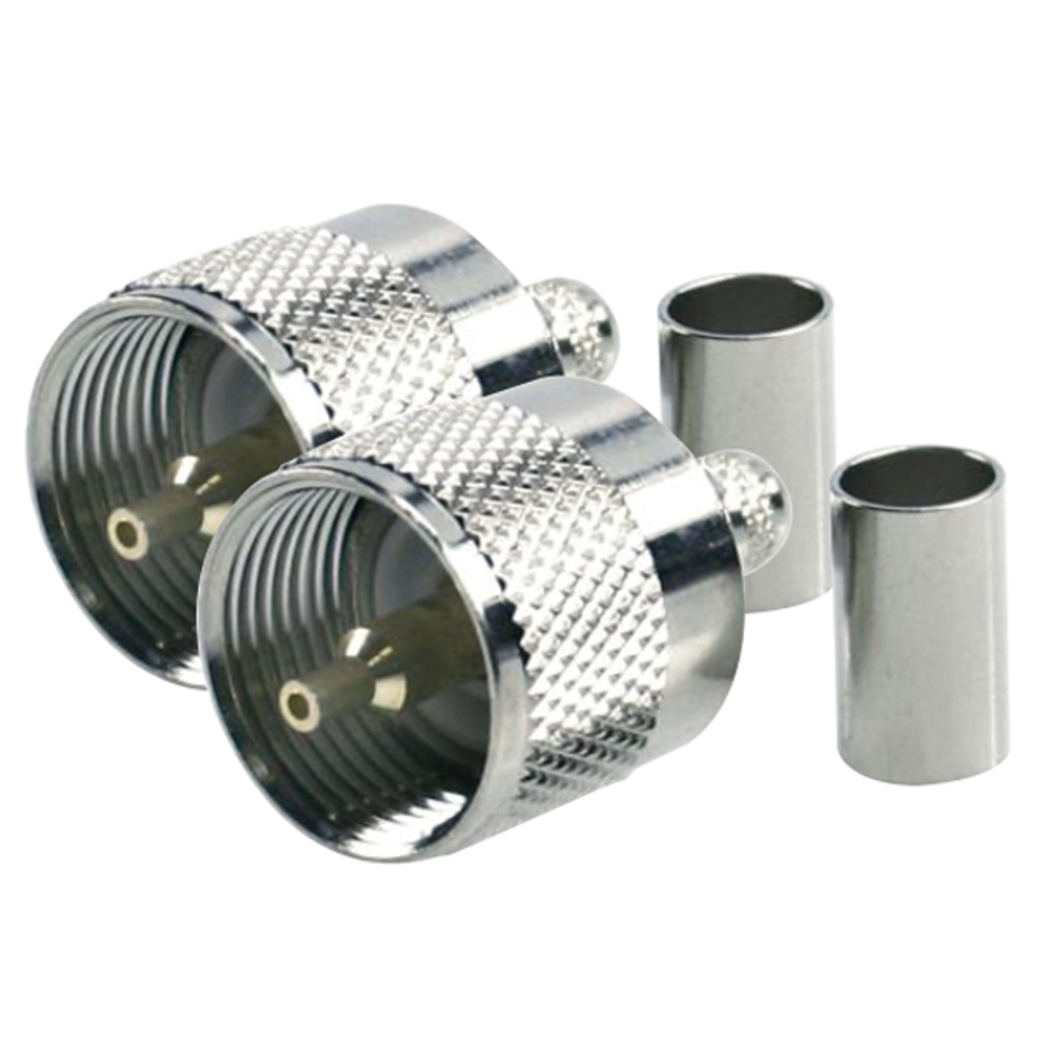 1852 VHF-kontakt PL259 til RG213-kabel, krymping, 2-pk