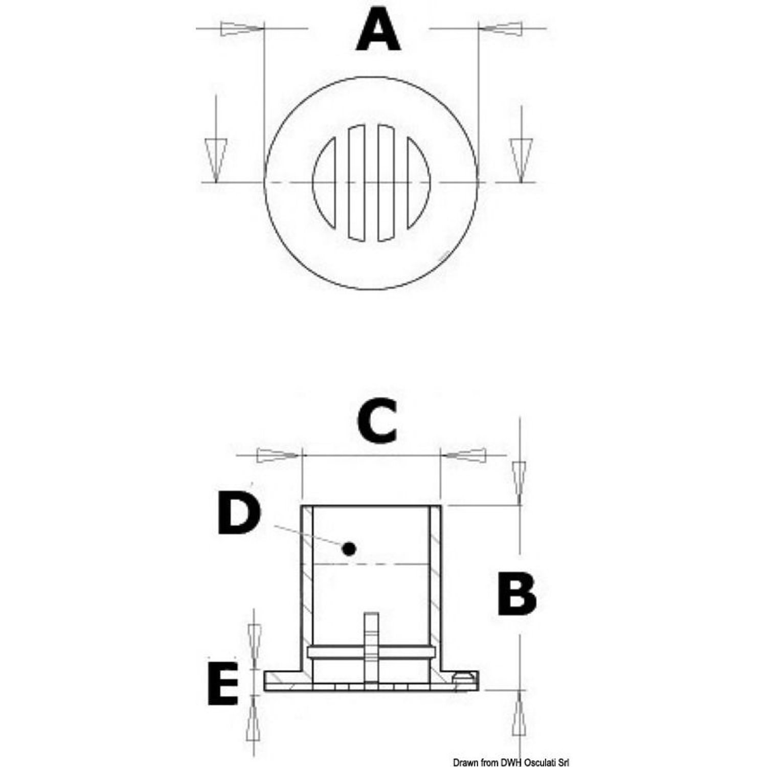 Cockpitafløb 1"1/2
