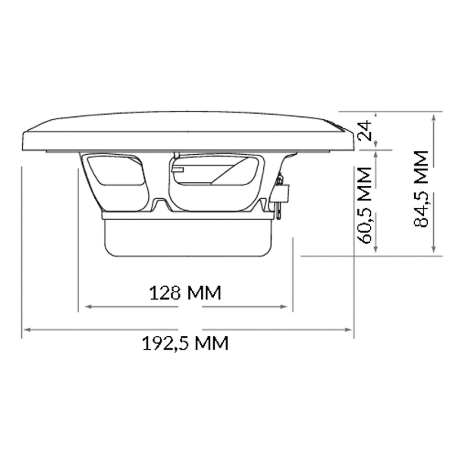 Hertz HEX 6.5 C-W - 6.5"" 4 Ohm marin högtalare, vit