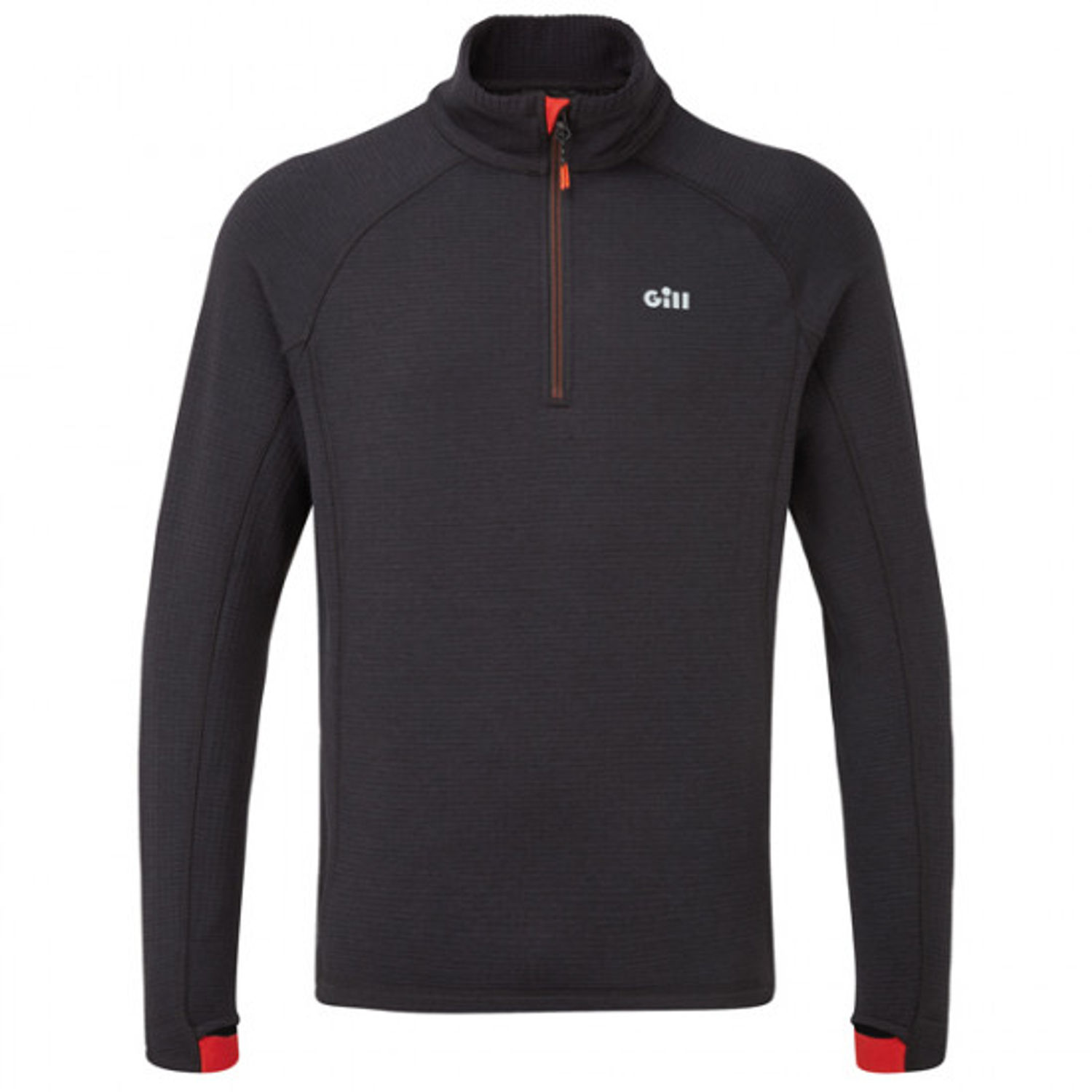 Gill 1081 Thermofleece-topp med glidelås graphite