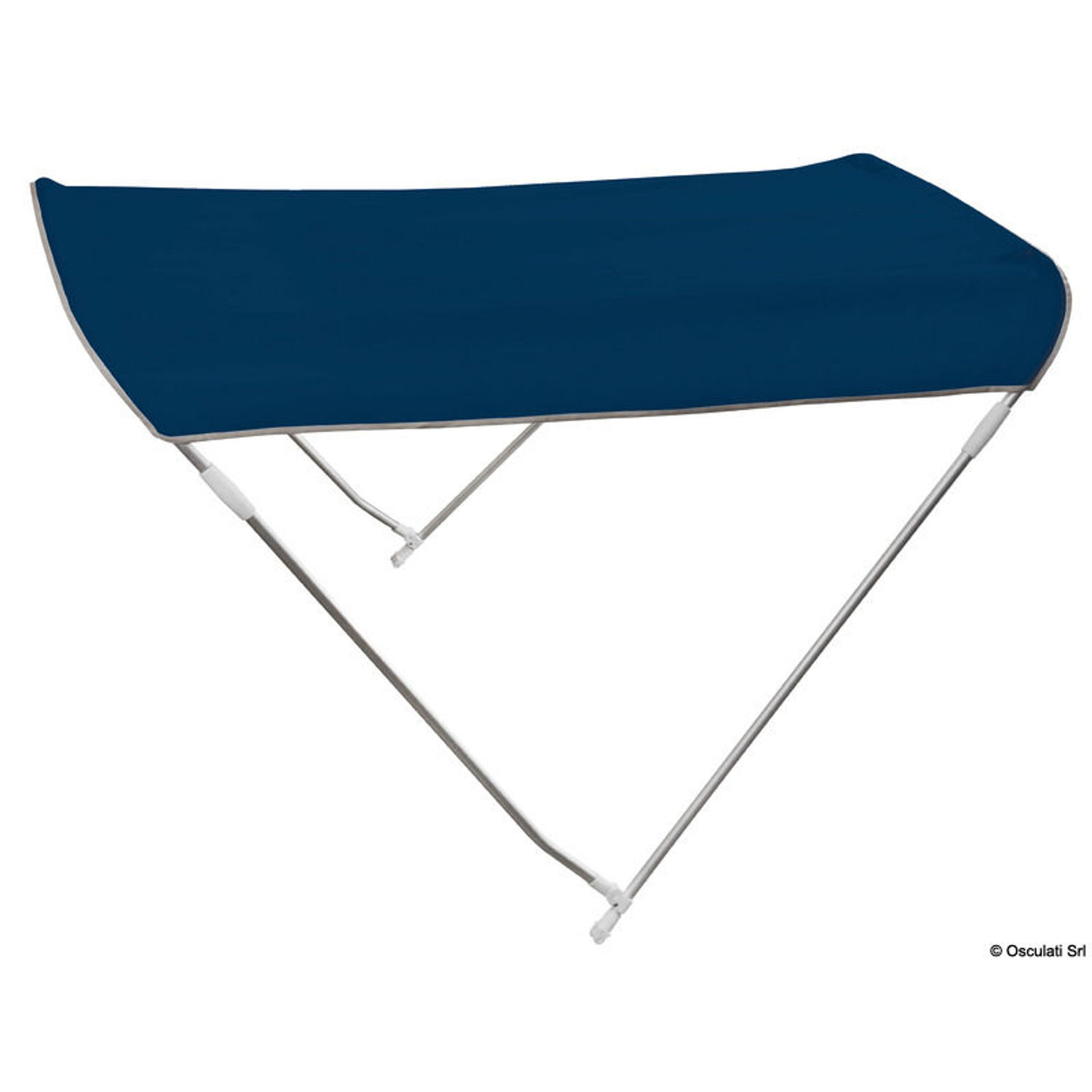 2-bøylet bimini hvit 130/140 cm