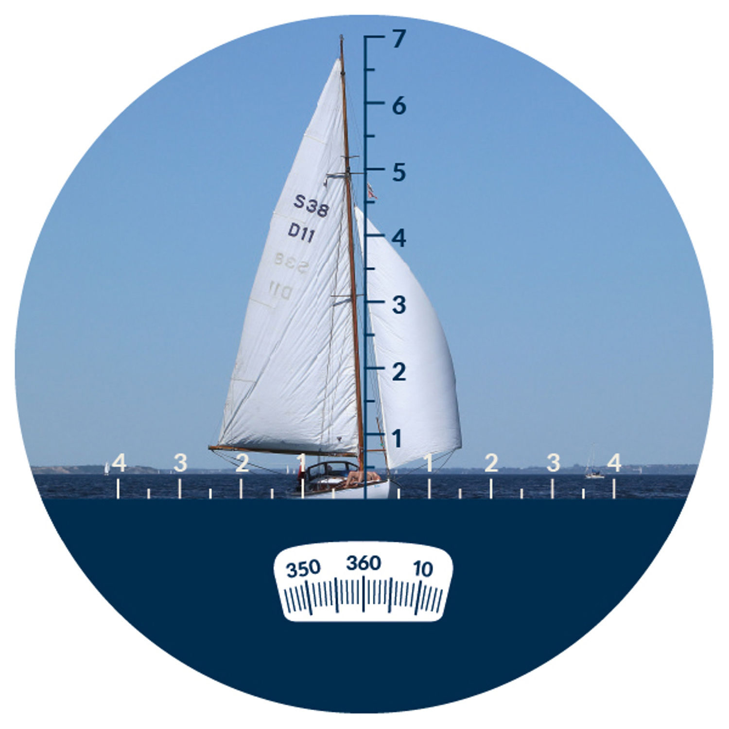 1852 kikkert Marine 7x50 m/Bak-4 prisme, kompas & er vandtæt