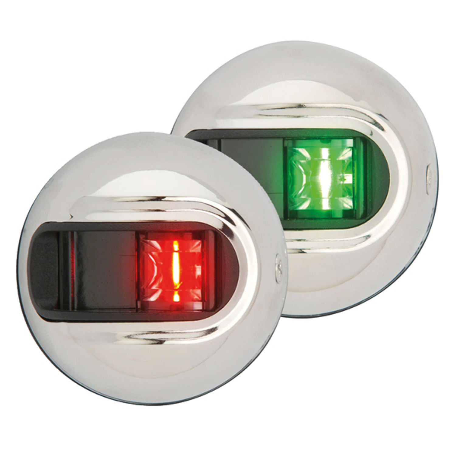 Attwood LED-lyhtysarja 2nm, sivulle asennettava punainen ja vihreä