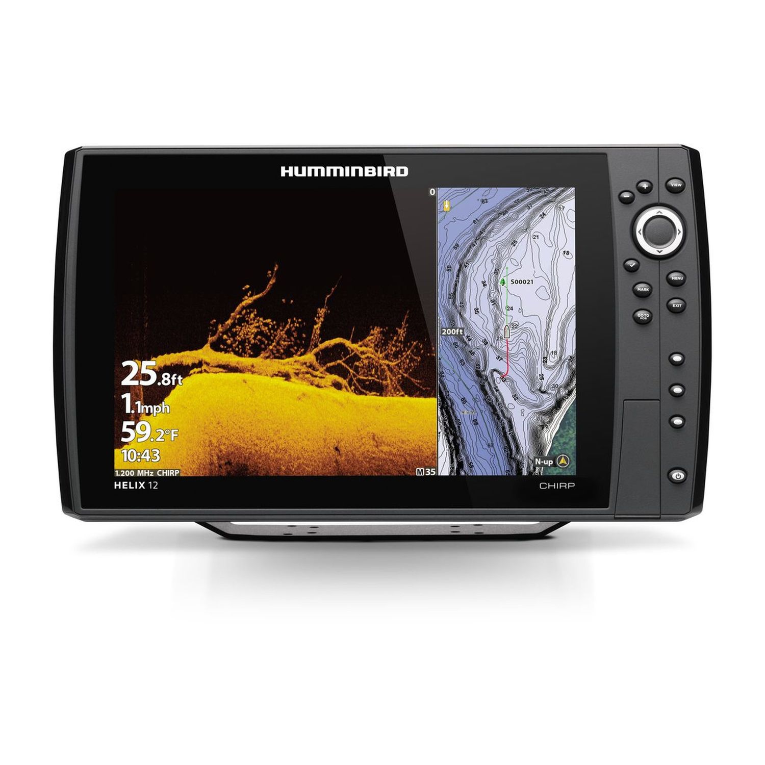 Humminbird Helix 12 CHIRP MDI+ GPS G3N kaiku/plotteri