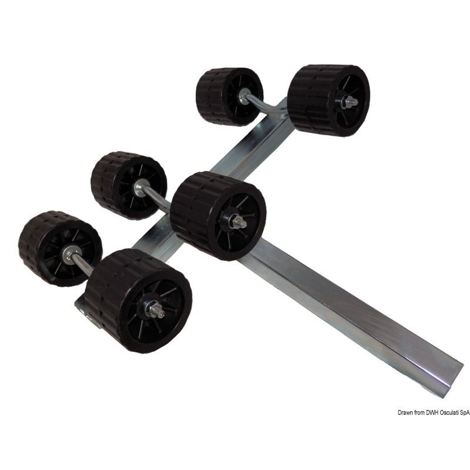 Pendlende siderulle 40 mm 6 ruller