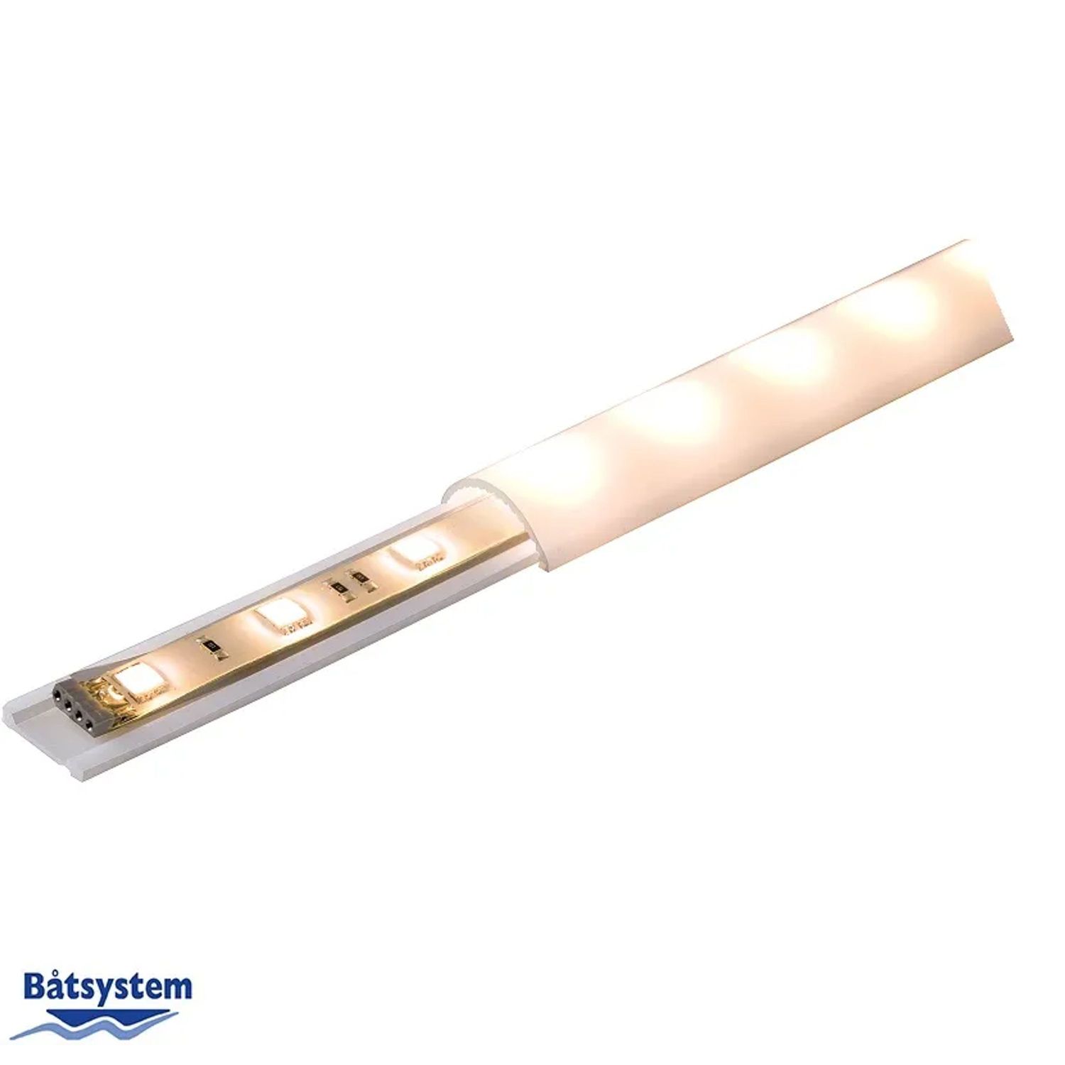 Plastprofil for LED-striper og tape